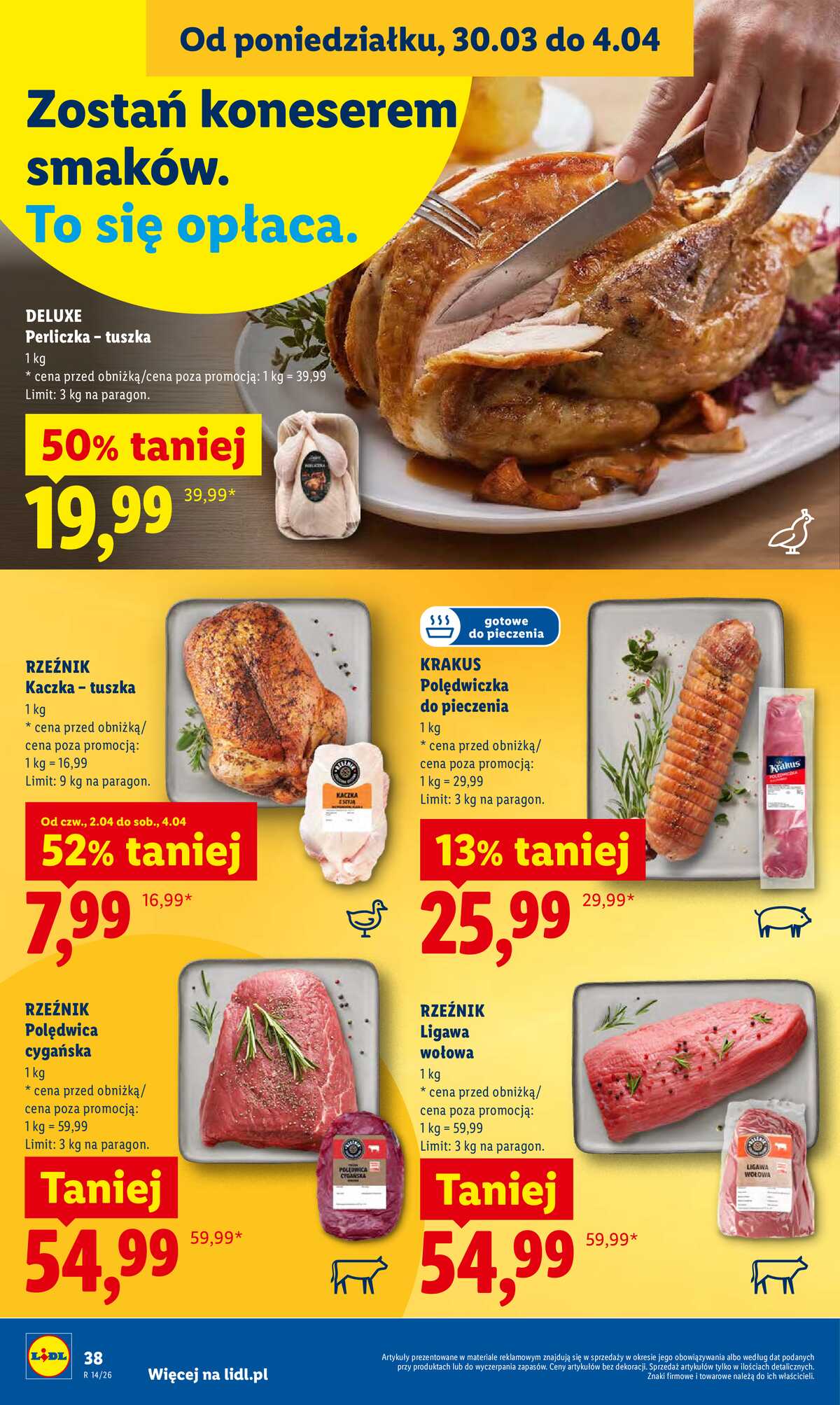 Leták Lidl Polsko 2.4.-4.4.2026 - Zpravodaj platný od 2.04 do 4.04 strana 38