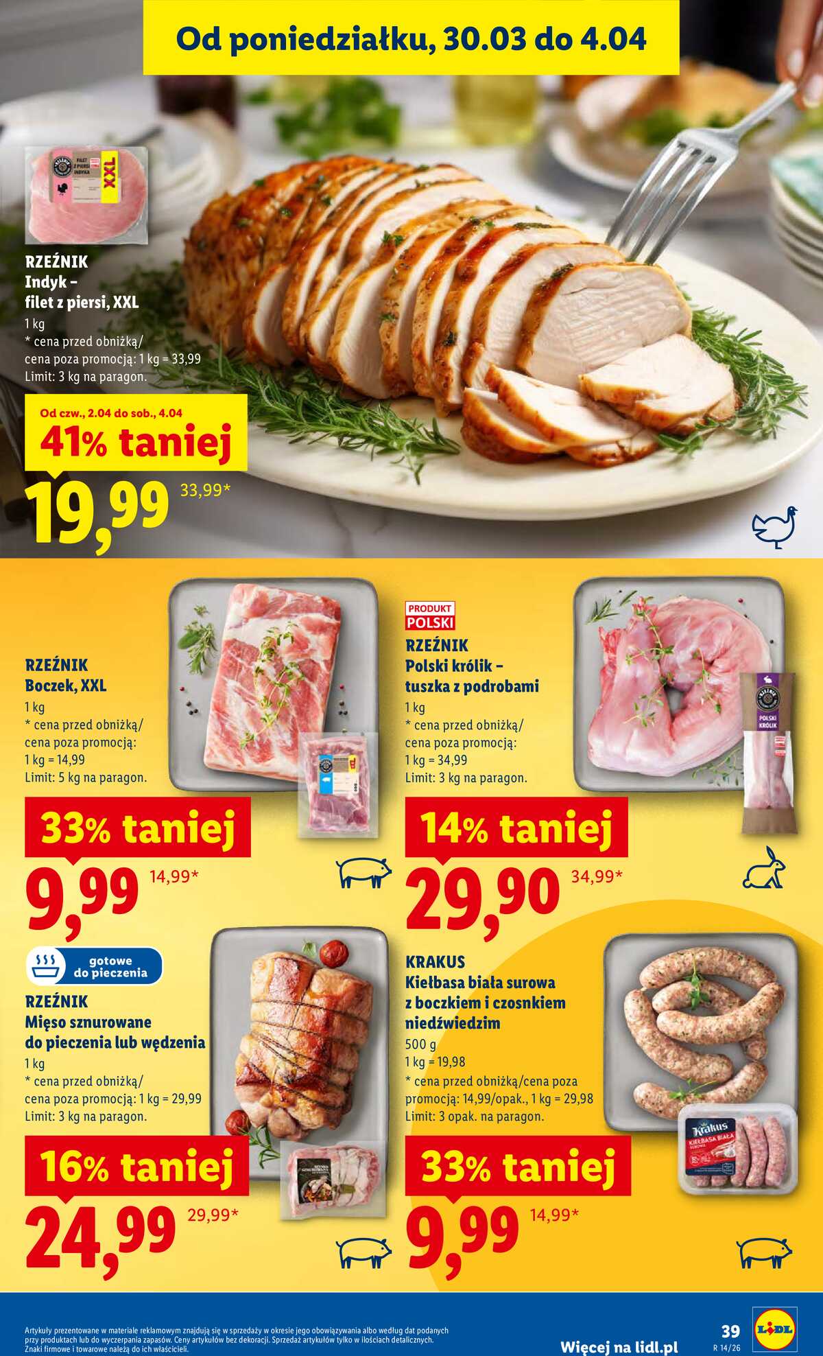 Leták Lidl Polsko 2.4.-4.4.2026 - Zpravodaj platný od 2.04 do 4.04 strana 39