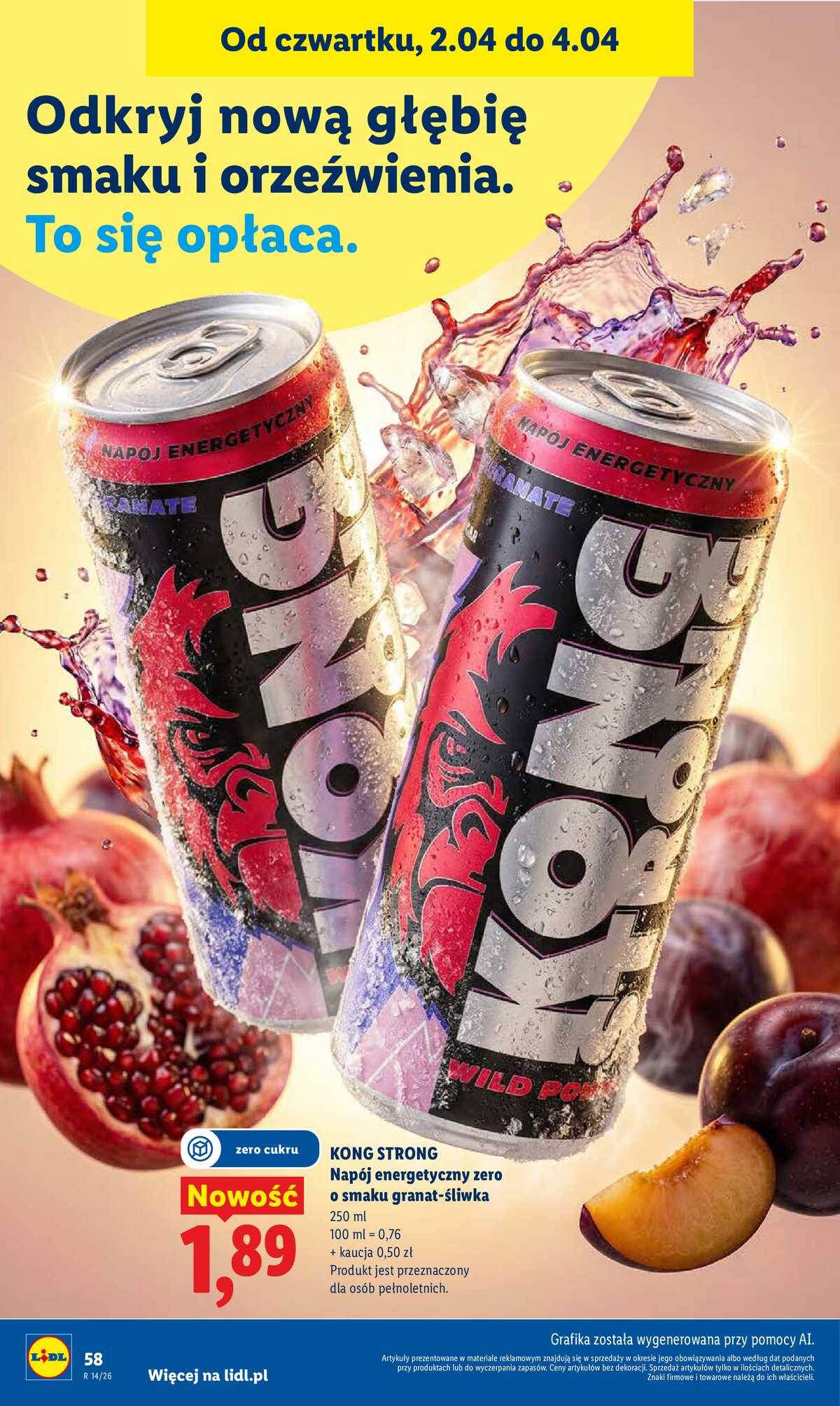 Leták Lidl Polsko 2.4.-4.4.2026 - Zpravodaj platný od 2.04 do 4.04 strana 60