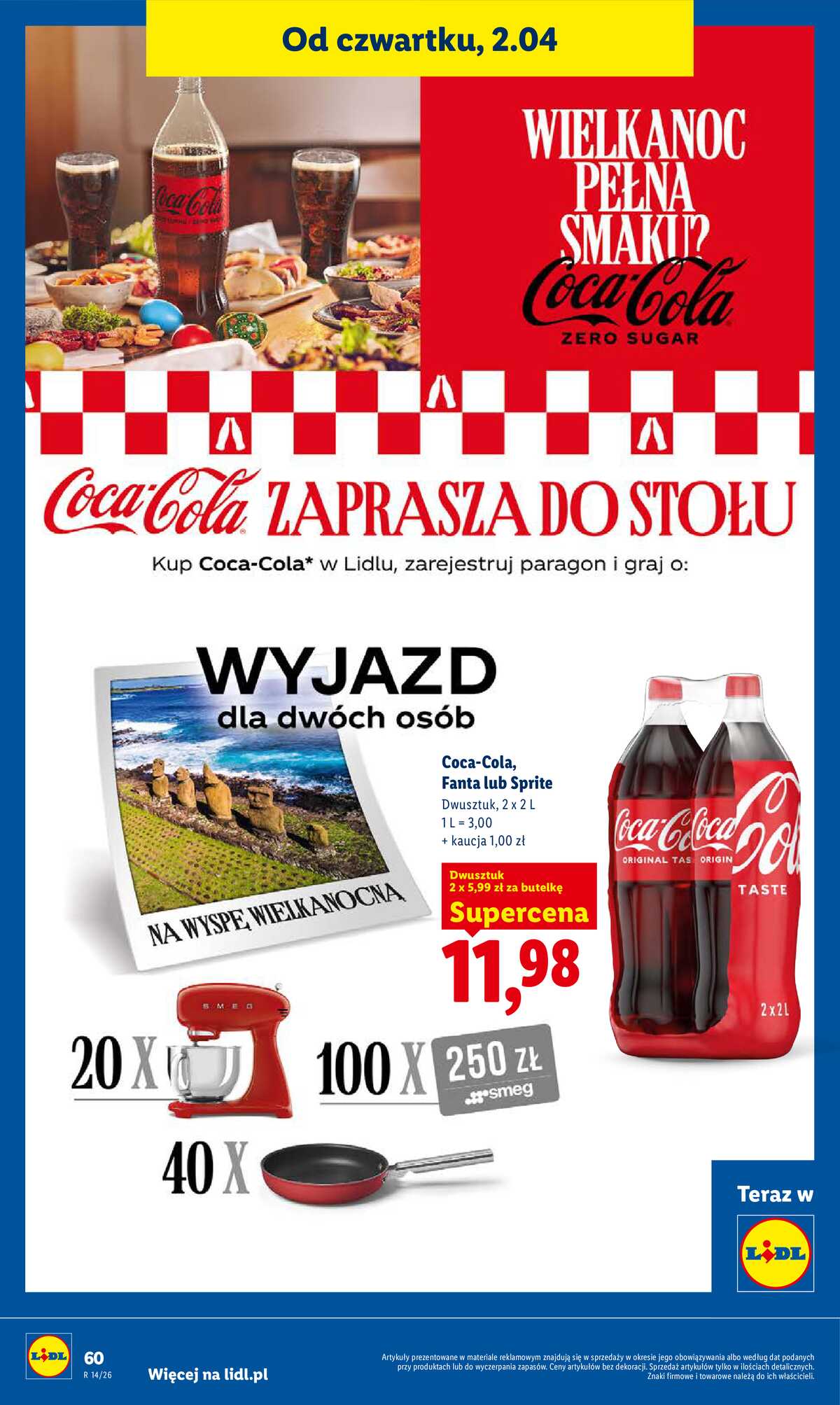 Leták Lidl Polsko 2.4.-4.4.2026 - Zpravodaj platný od 2.04 do 4.04 strana 62