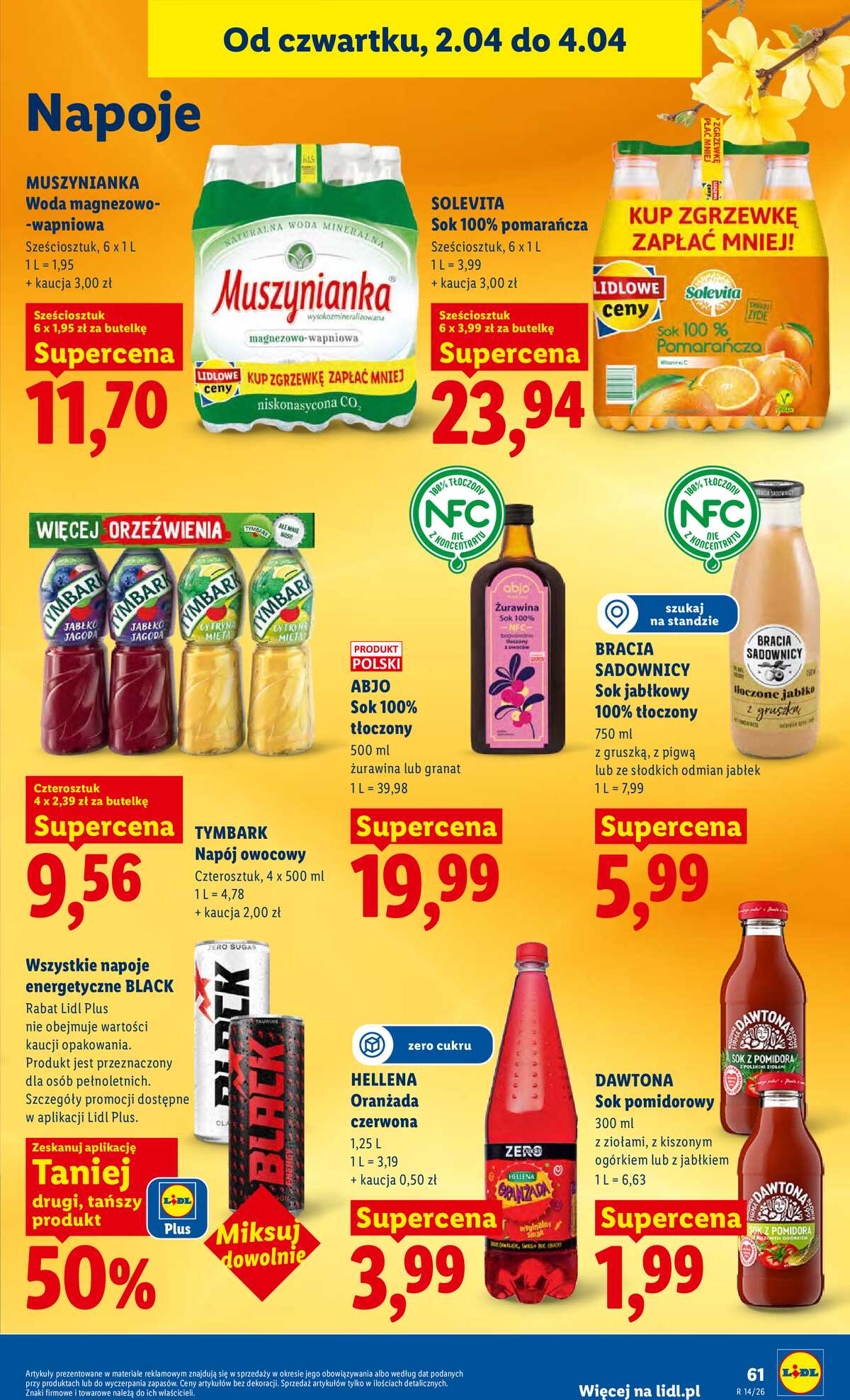 Leták Lidl Polsko 2.4.-4.4.2026 - Zpravodaj platný od 2.04 do 4.04 strana 63