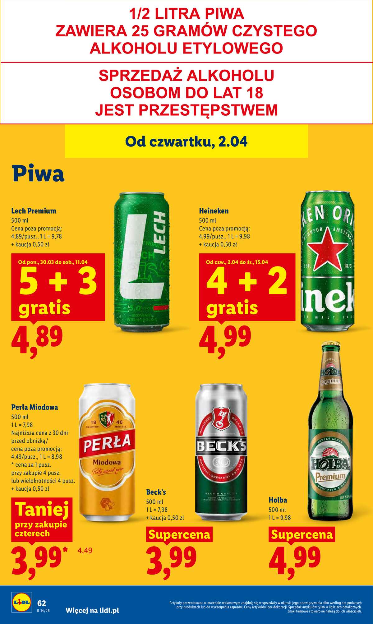 Leták Lidl Polsko 2.4.-4.4.2026 - Zpravodaj platný od 2.04 do 4.04 strana 64