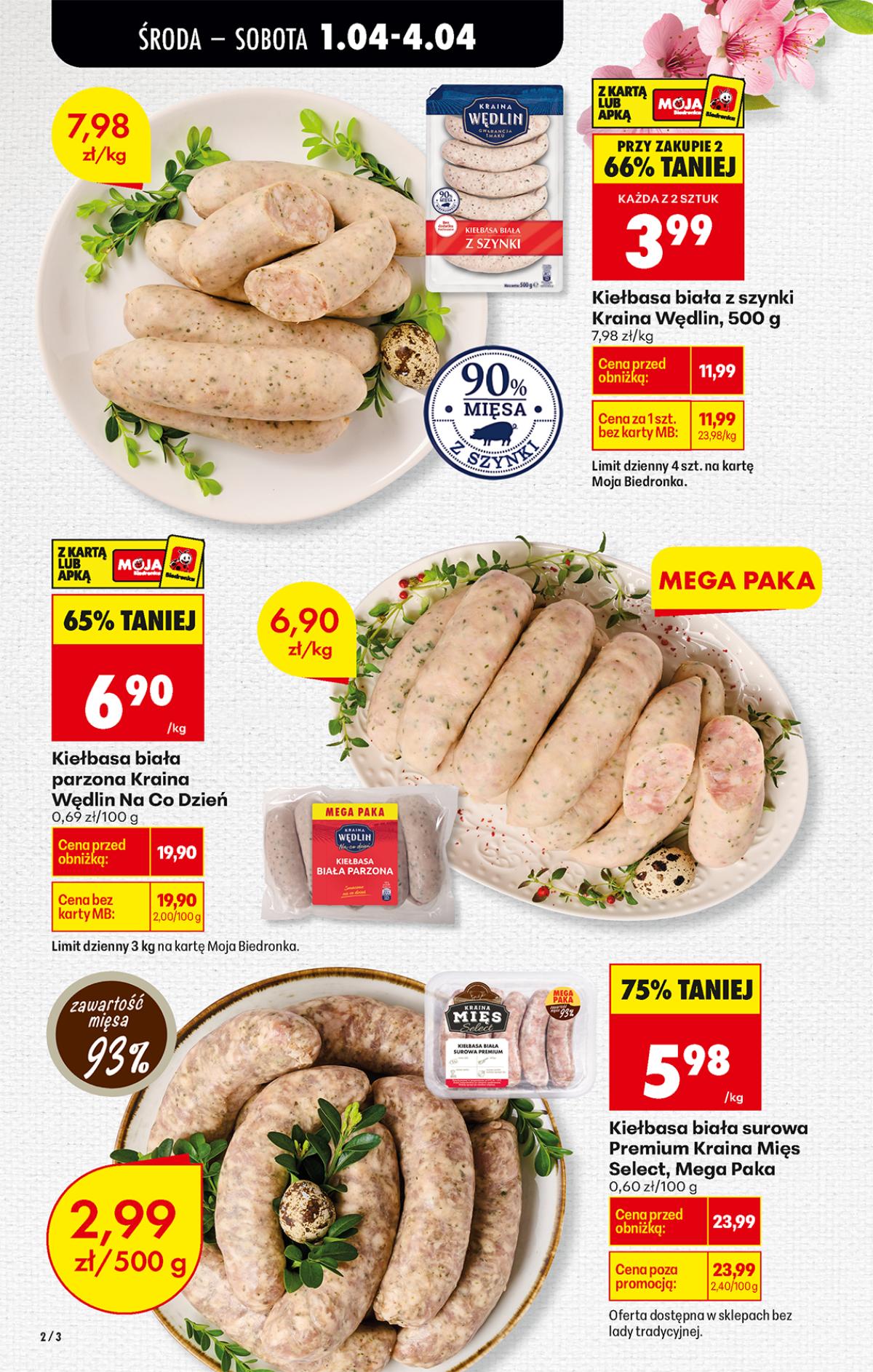 Leták Biedronka Polsko 1.4.-7.4.2026 strana 2