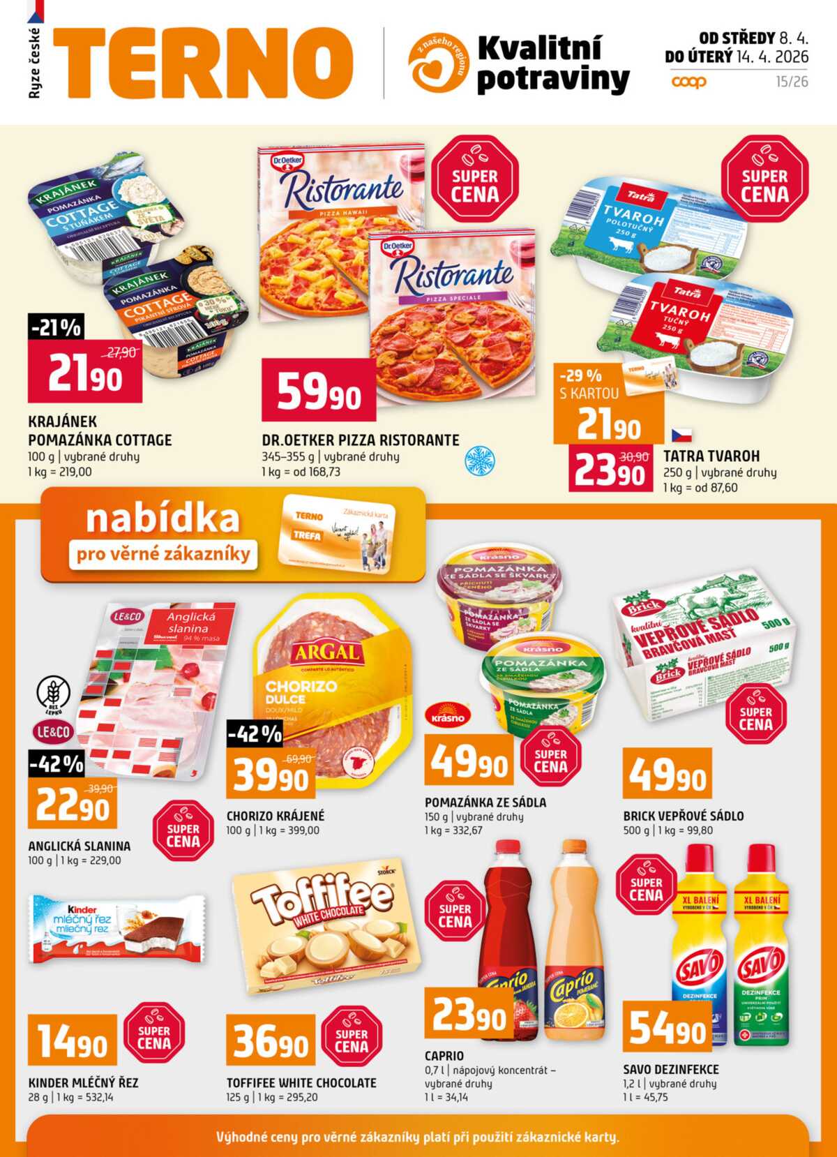 Terno Zlín, Jihlava, Český Krumlov, Prachatice, Strakonice a Tábor od 8.4. do 14.4.2026 strana 19