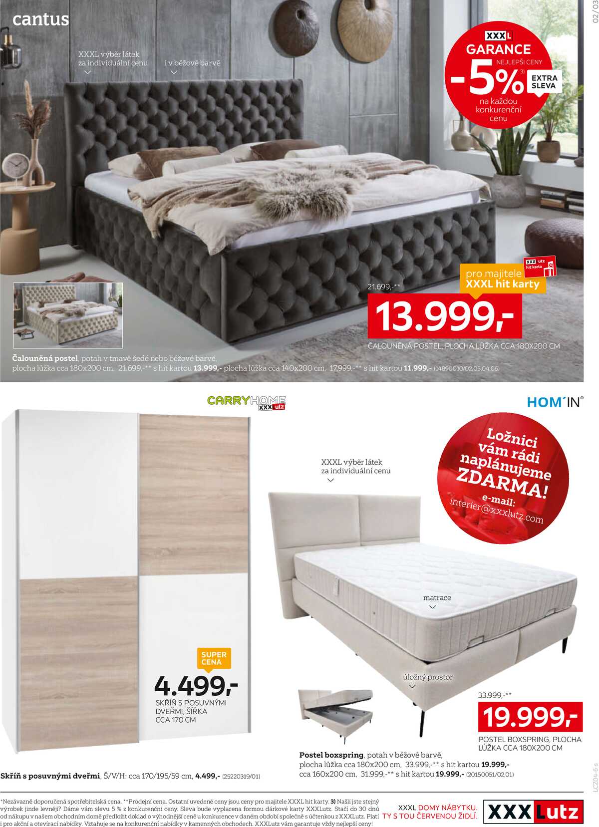 XXXLutz sedací soupravy a ložnice od 7.4. do 3.5.2026 strana 3