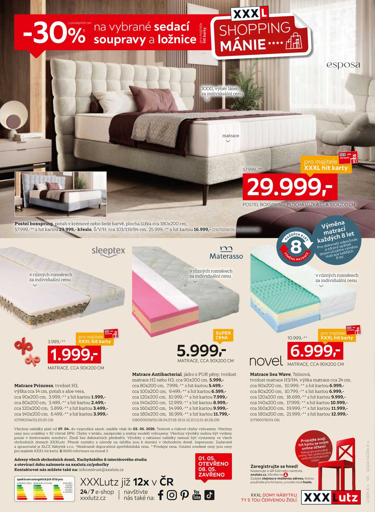 XXXLutz sedací soupravy a ložnice od 7.4. do 3.5.2026 strana 4