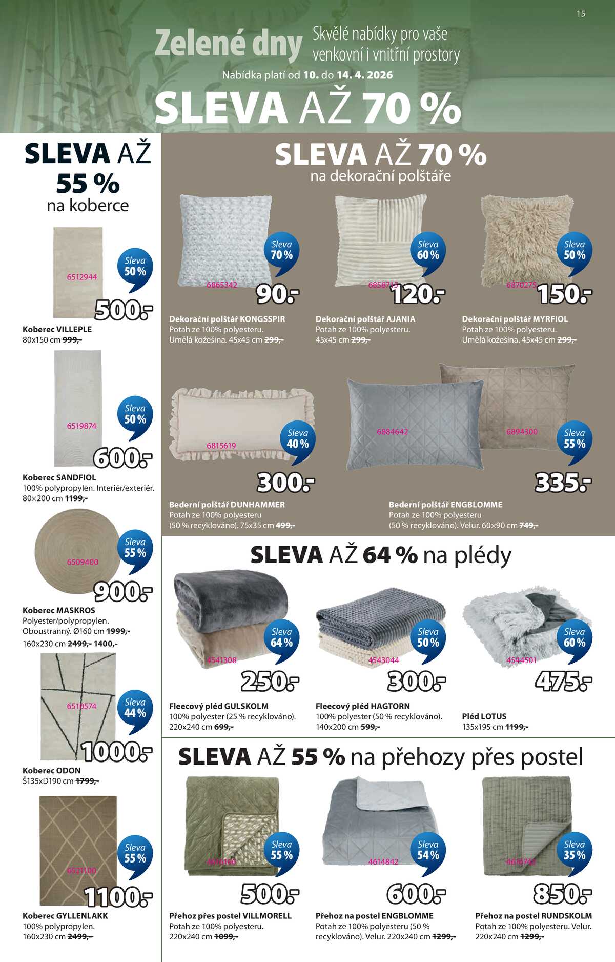 Jysk od 10.4. do 14.4.2026 strana 15