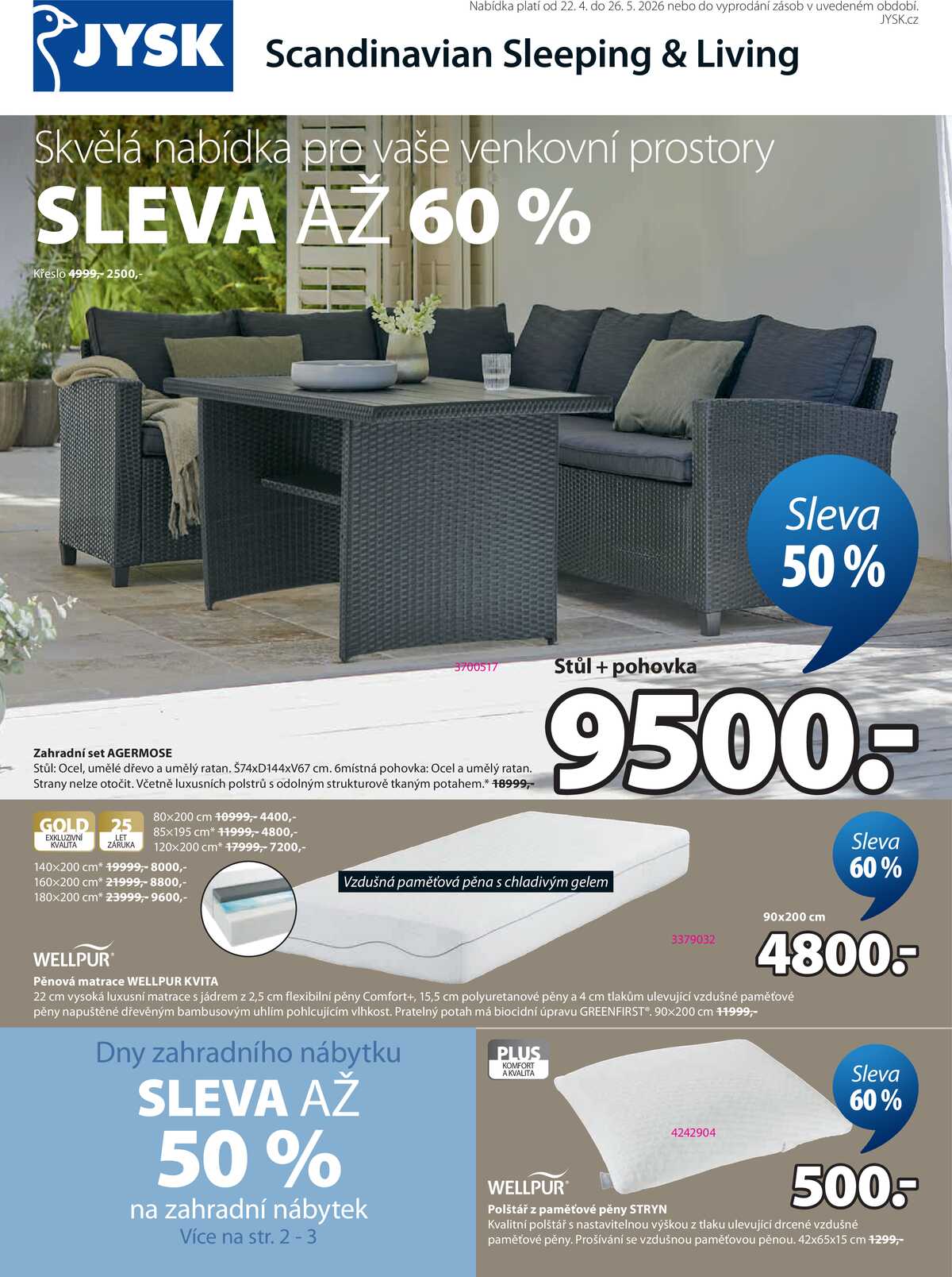 Jysk od 22.4. do 26.5.2026 strana 1