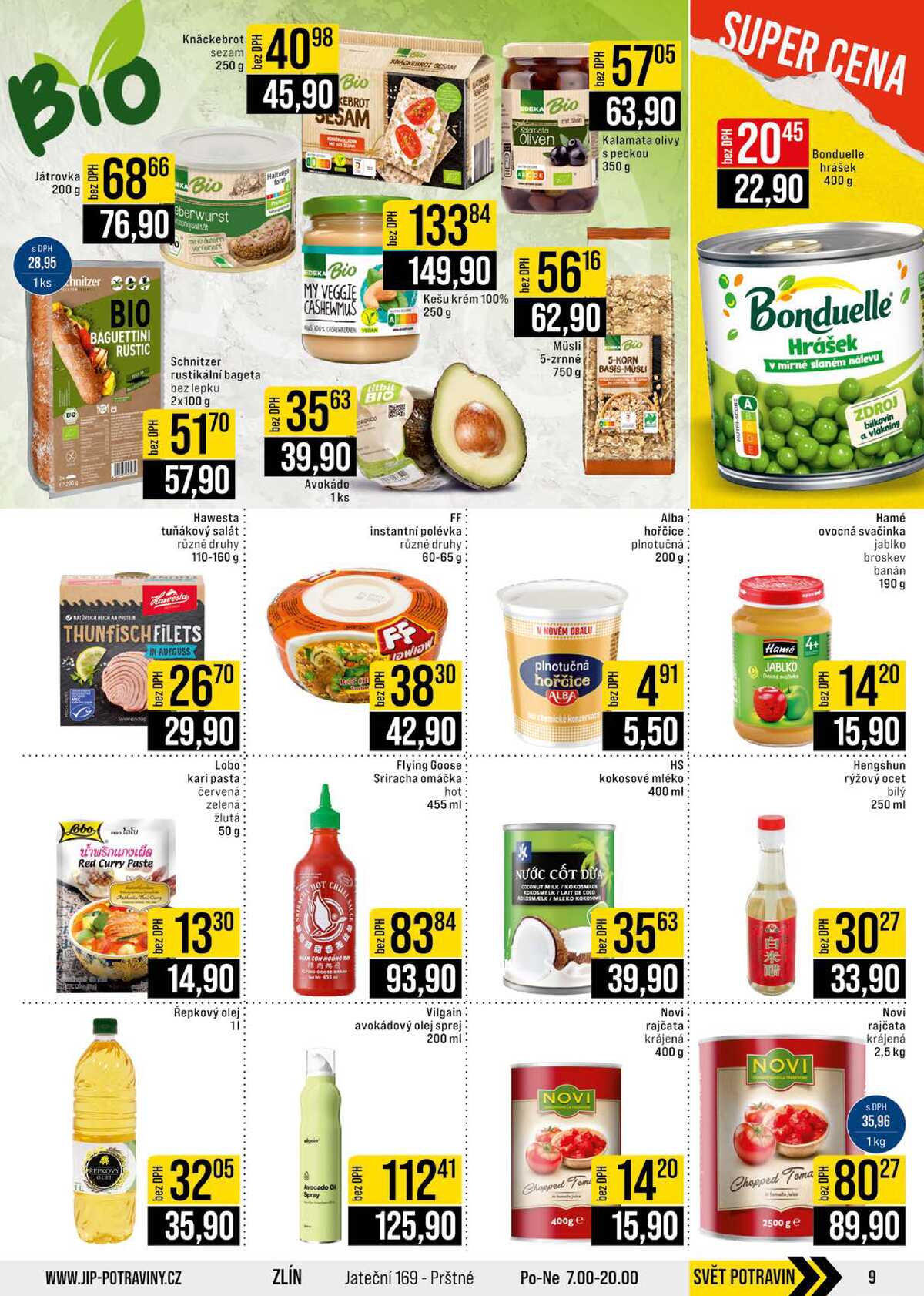 JIP Cash & Carry Brno, Praha, Ostrava, Jilemnice, Pardubice, Ostrava, Karlovy Vary, Olomouc a Zlín od 1.4. do 7.4.2026 strana 9