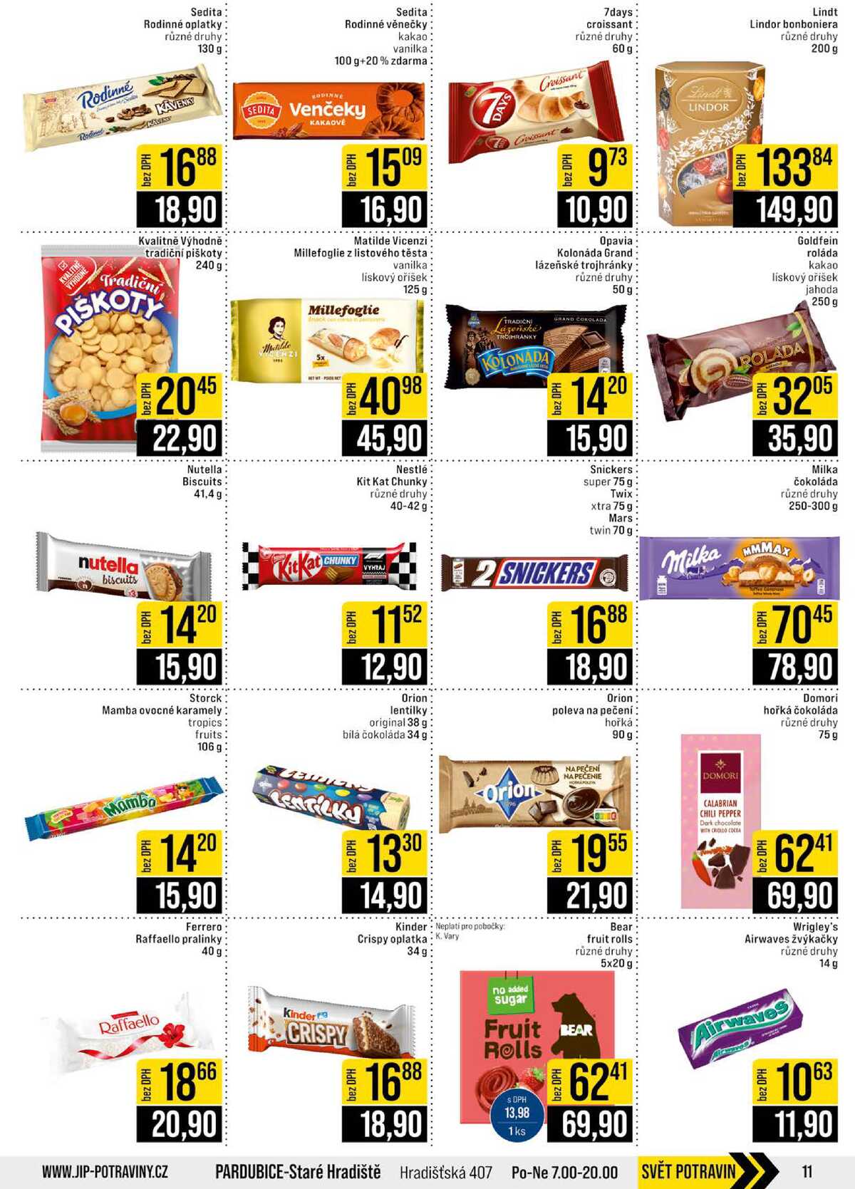 JIP Cash & Carry Brno, Praha, Ostrava, Jilemnice, Pardubice, Ostrava, Karlovy Vary, Olomouc a Zlín od 1.4. do 7.4.2026 strana 11