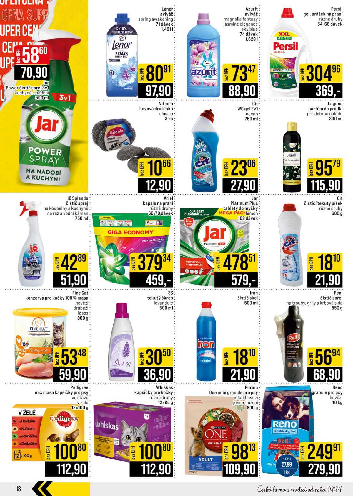 JIP Cash & Carry Brno, Praha, Ostrava, Jilemnice, Pardubice, Ostrava, Karlovy Vary, Olomouc a Zlín od 1.4. do 7.4.2026 strana 18