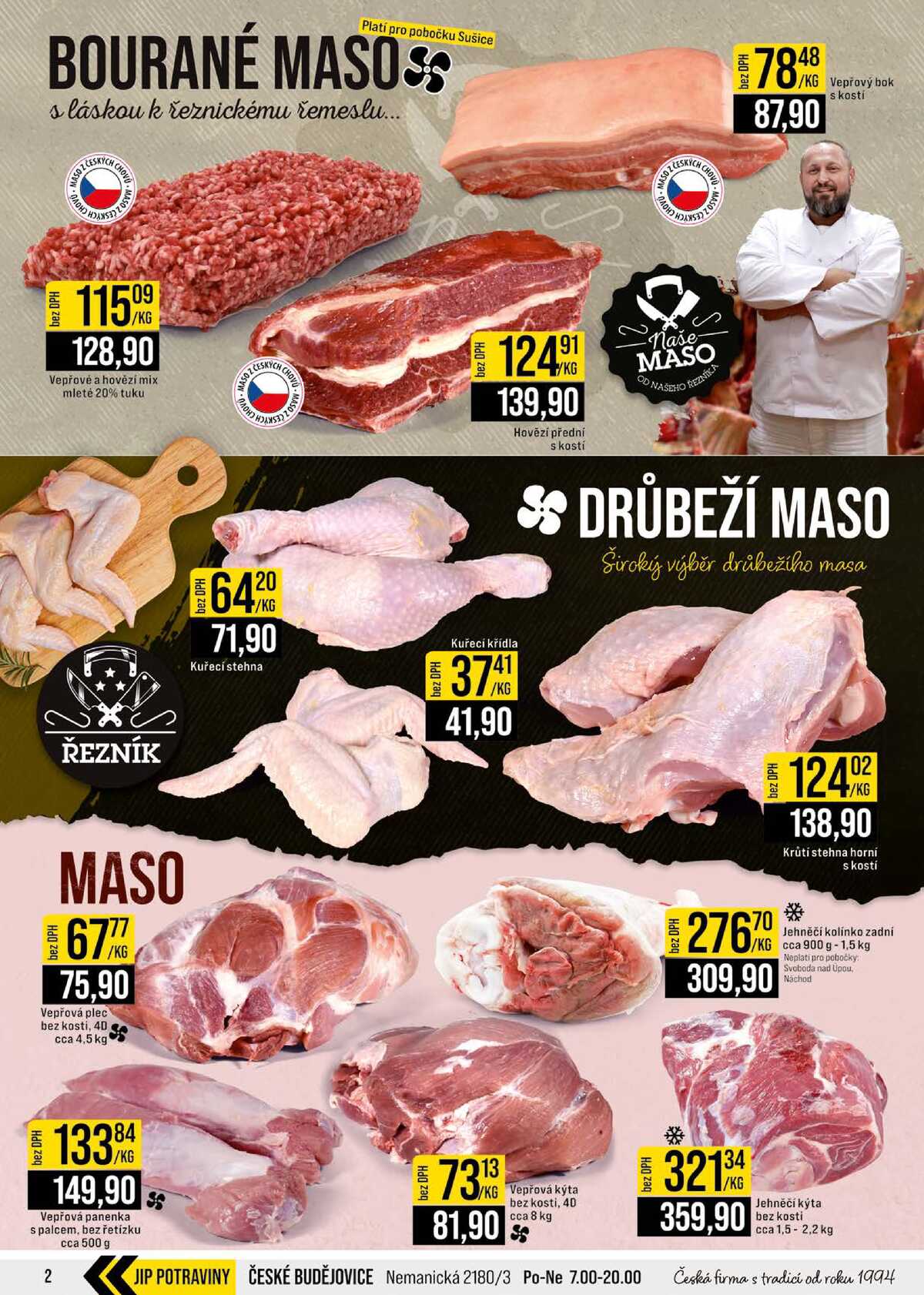 JIP Cash & Carry České Budějovice, Most, Náchod, Polička, Sušice a Svoboda nad Úpou od 1.4. do 7.4.2026 strana 2