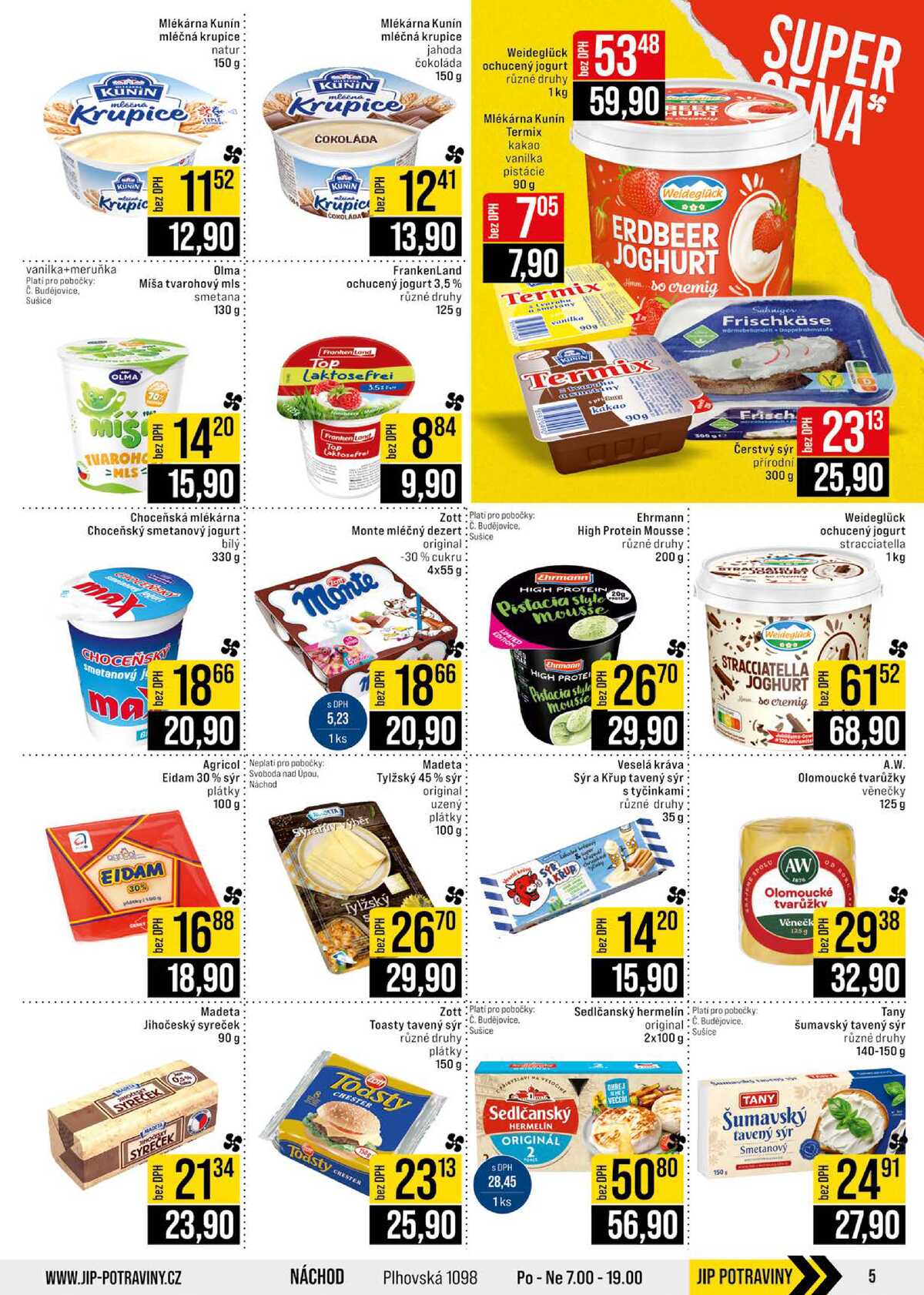 JIP Cash & Carry České Budějovice, Most, Náchod, Polička, Sušice a Svoboda nad Úpou od 1.4. do 7.4.2026 strana 5