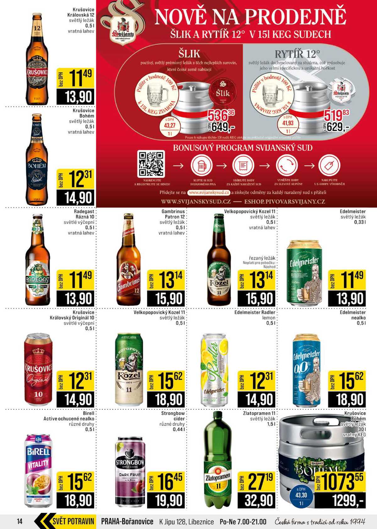 JIP Cash & Carry České Budějovice, Most, Náchod, Polička, Sušice a Svoboda nad Úpou od 1.4. do 7.4.2026 strana 14