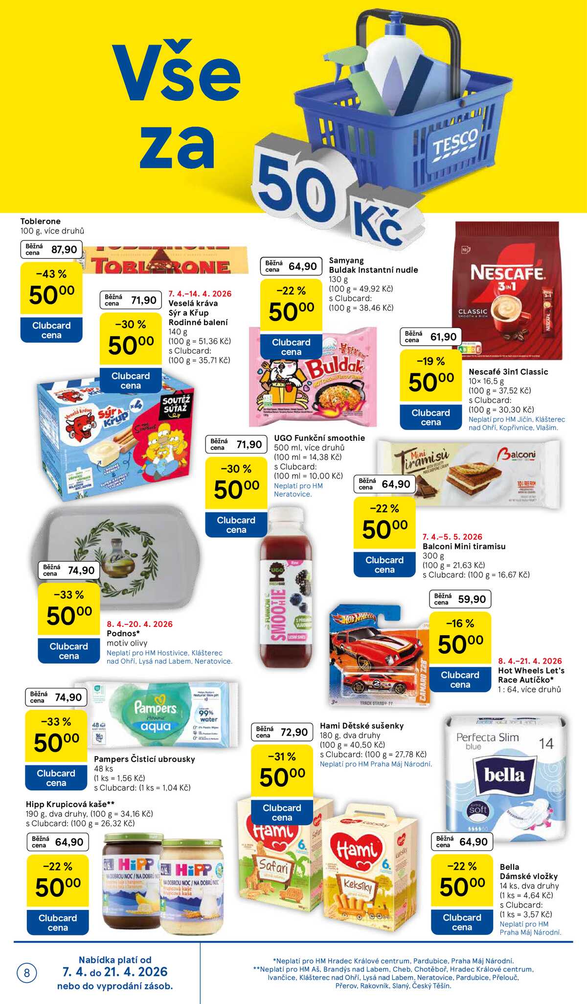 Tesco malé hypermarkety od 7.4. do 14.4.2026 strana 8