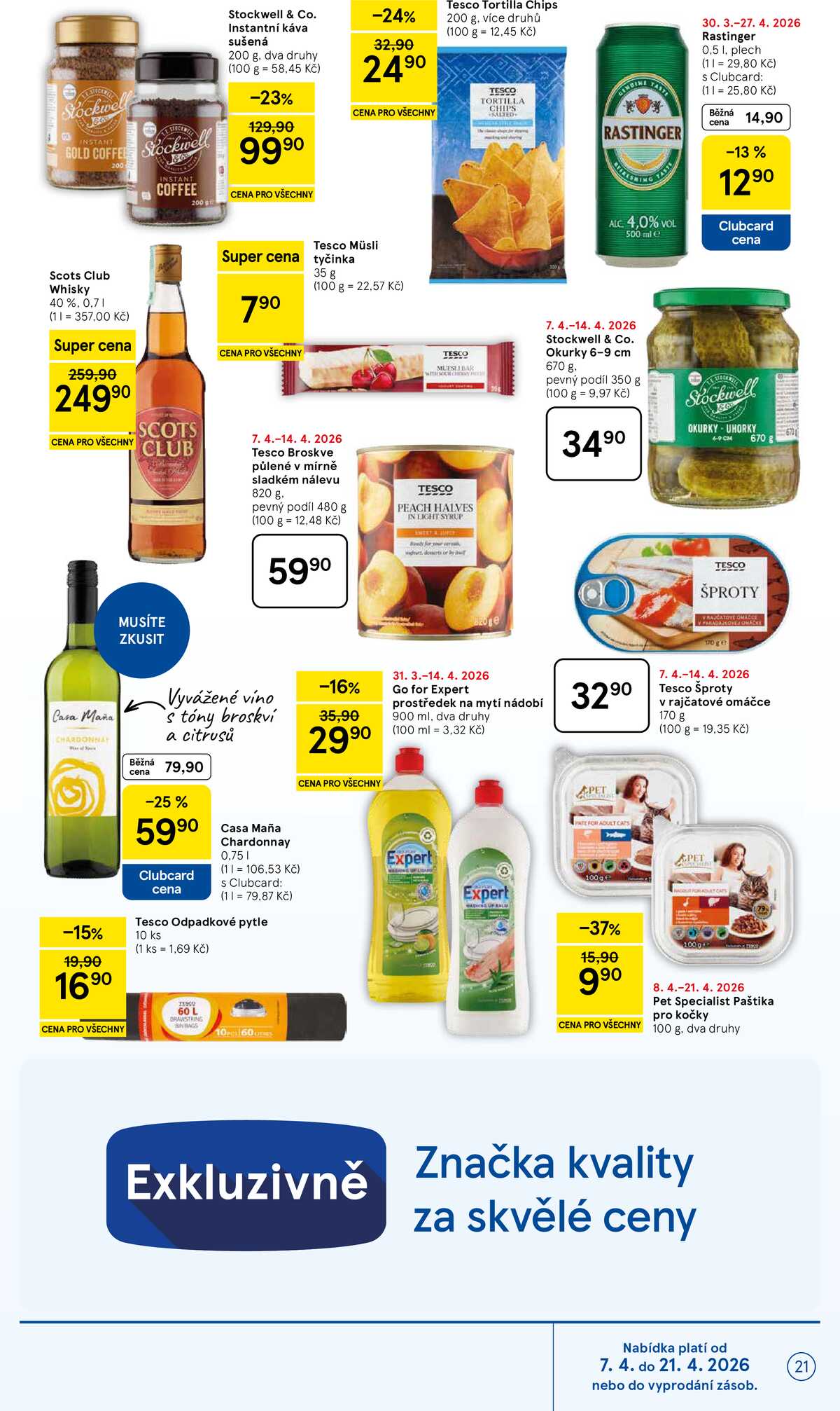 Tesco malé hypermarkety od 7.4. do 14.4.2026 strana 21