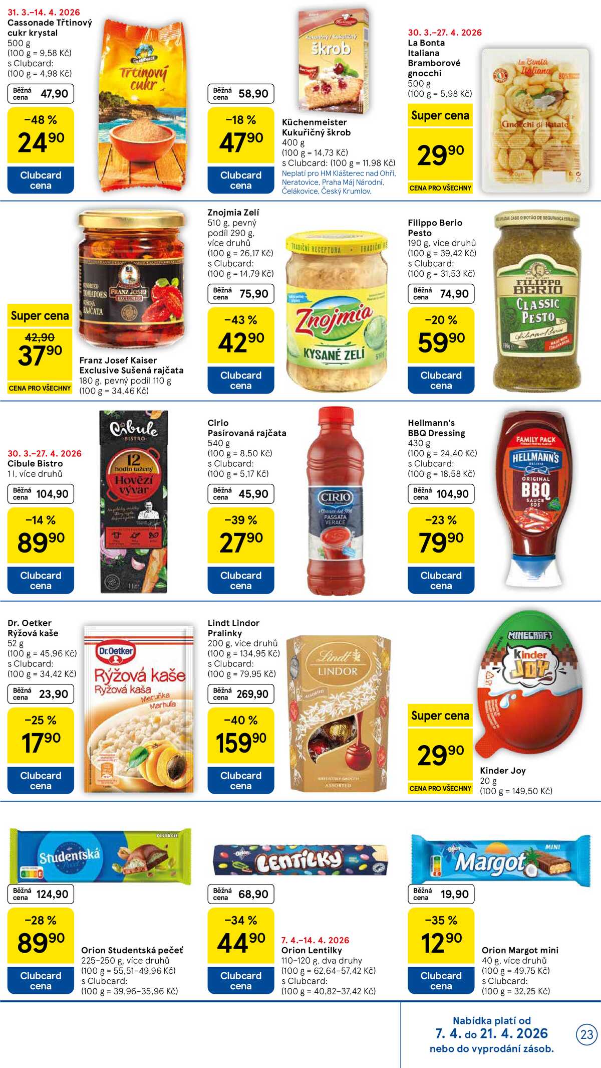 Tesco malé hypermarkety od 7.4. do 14.4.2026 strana 23