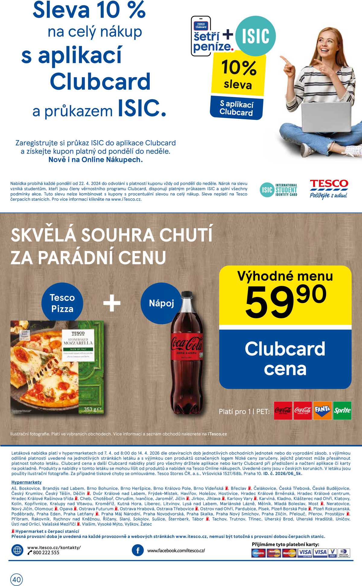 Tesco malé hypermarkety od 7.4. do 14.4.2026 strana 40