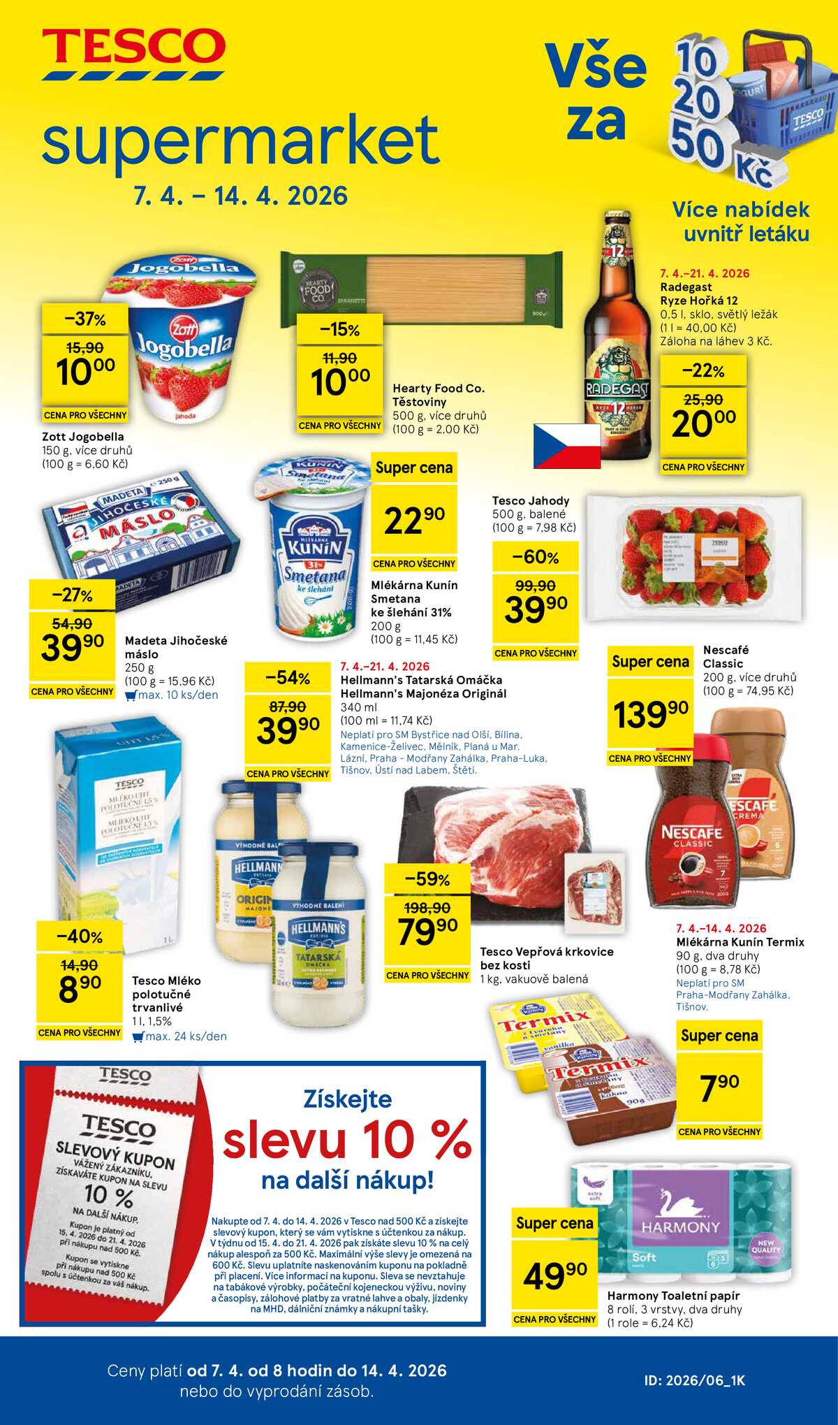 Tesco supermarkety od 7.4. do 14.4.2026 strana 1