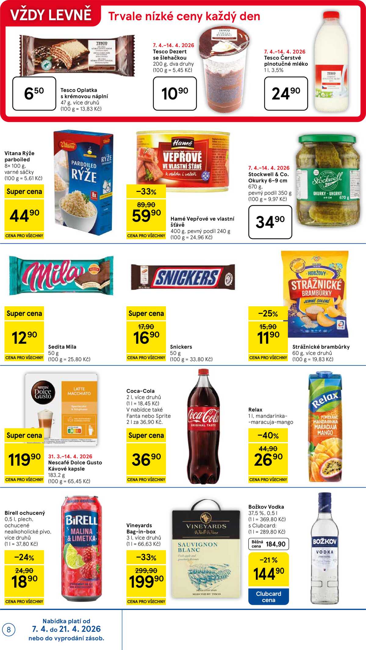 Tesco supermarkety od 7.4. do 14.4.2026 strana 8