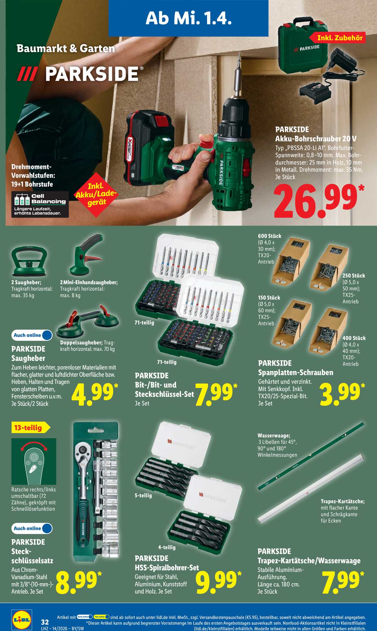 Leták Lidl Německo 30.3.-4.4.2026 strana 56