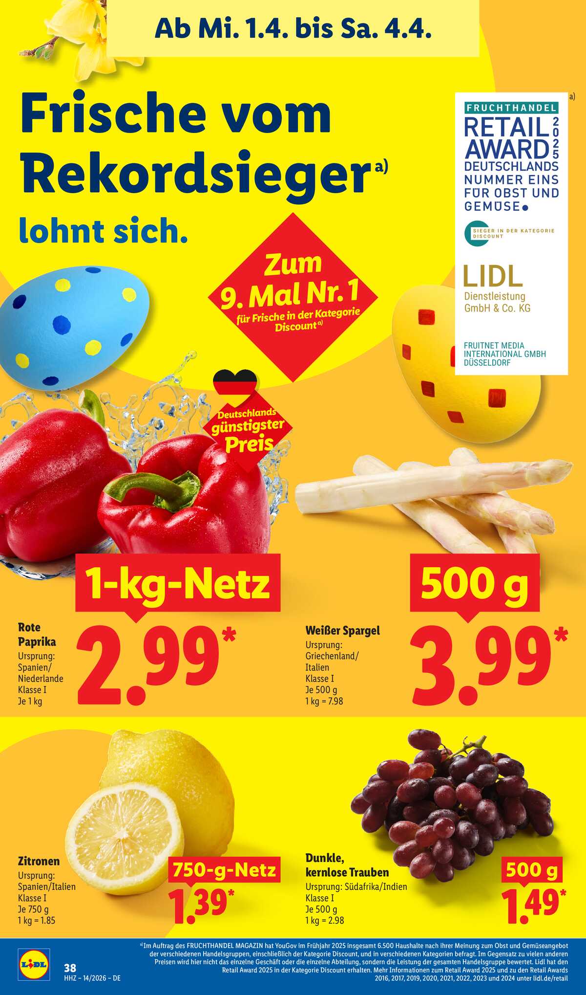 Leták Lidl Německo 30.3.-4.4.2026 strana 62
