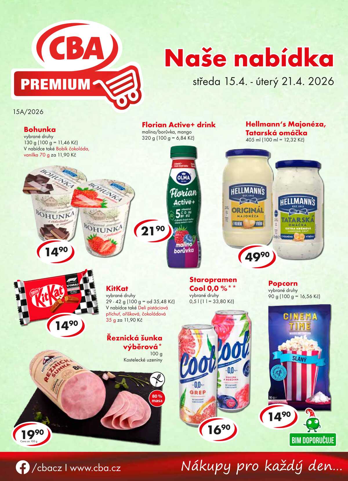 CBA Premium od 15.4. do 21.4.2026 strana 1