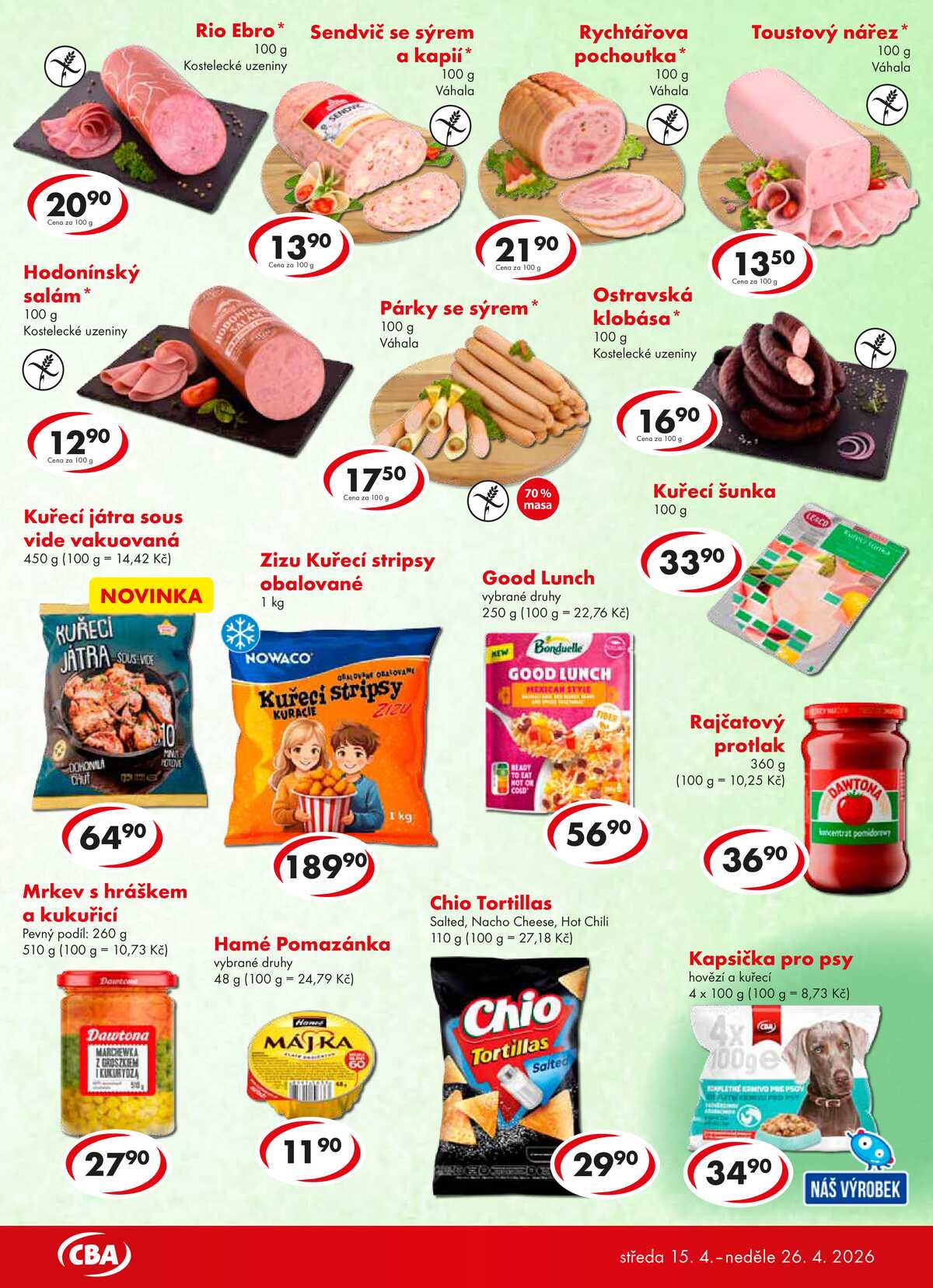 CBA potraviny od 15.4. do 26.4.2026 strana 3