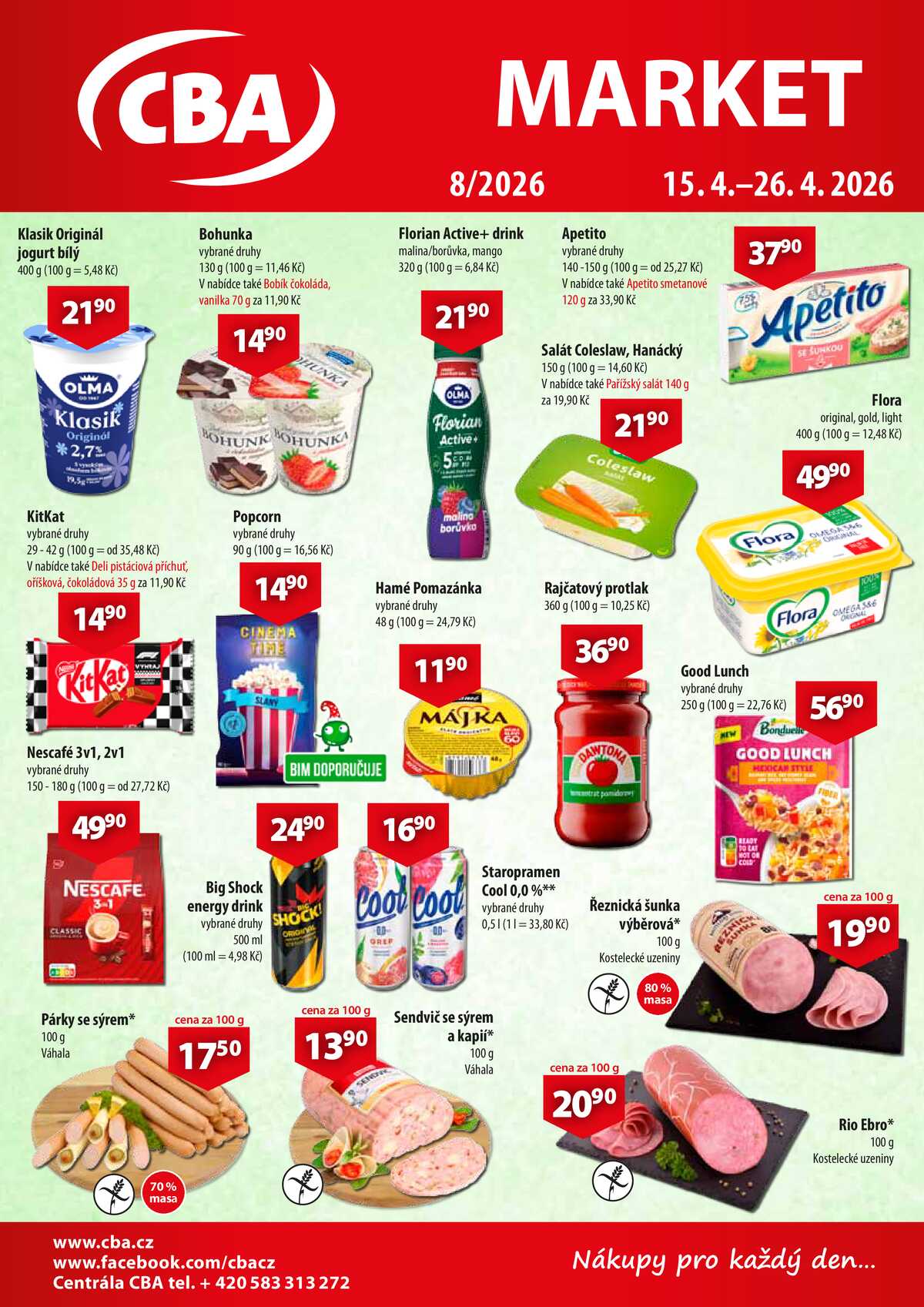 CBA Market od 15.4. do 26.4.2026 strana 1