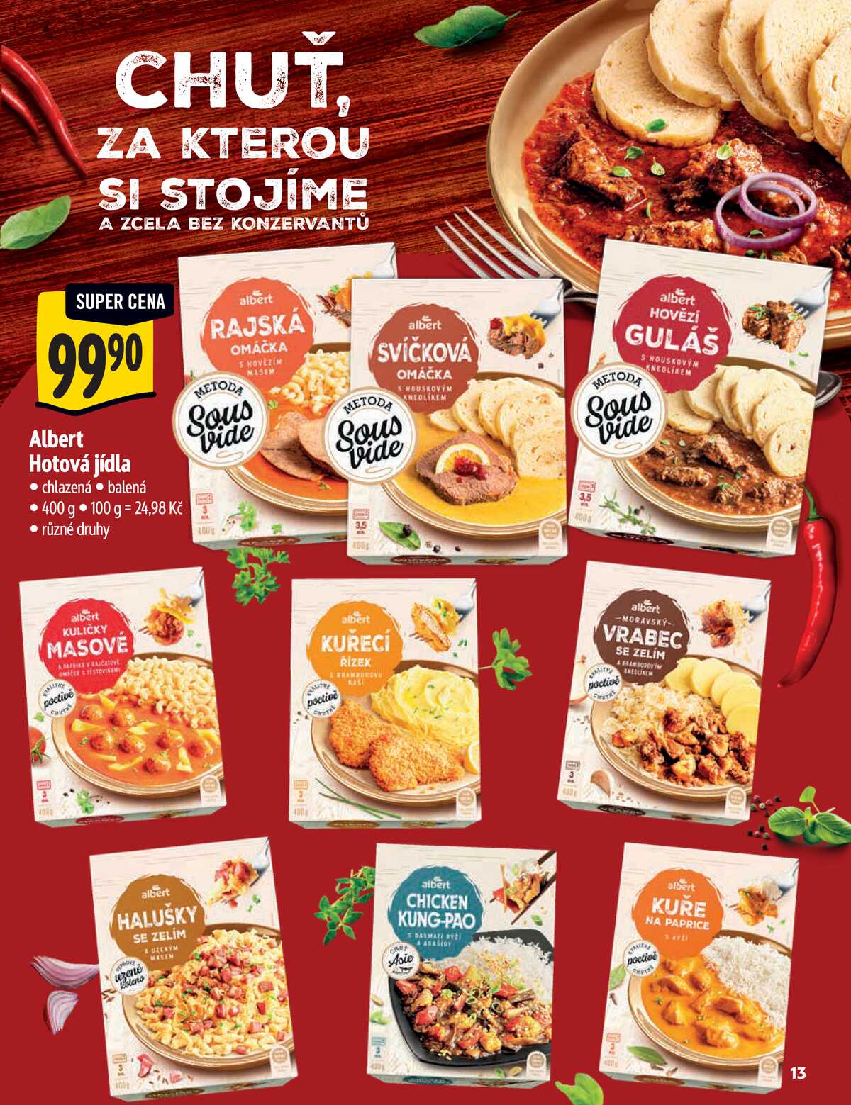 Albert HYPERMARKET I SUPERMARKET od 7.4. do 21.4.2026 strana 13