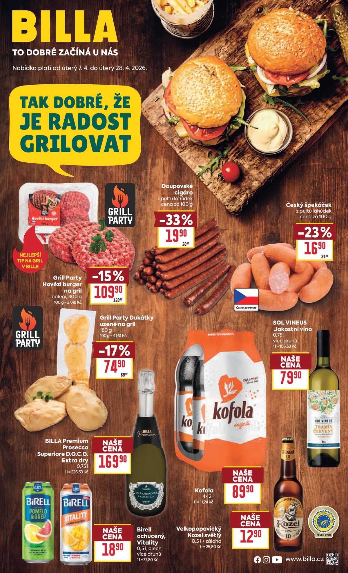 Billa katalog Gril od 7.4. do 28.4.2026 strana 1