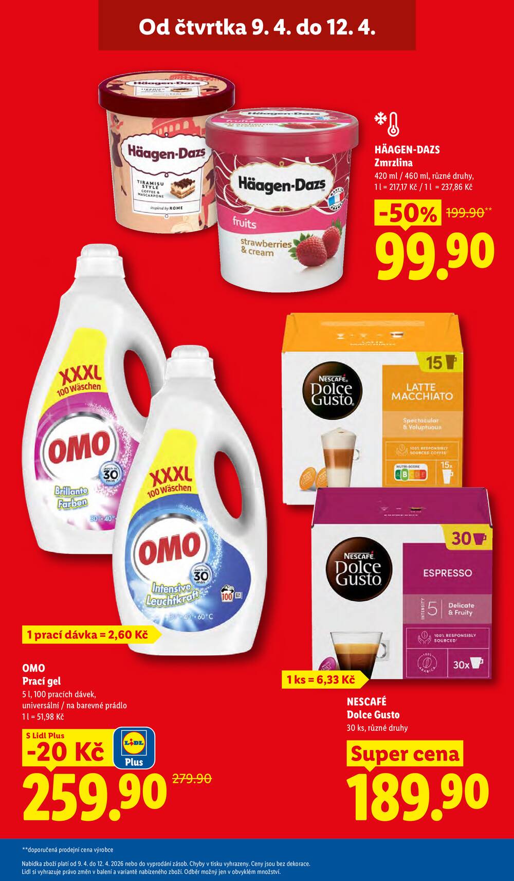 Lidl Čtvrtek od 9.4. do 12.4.2026