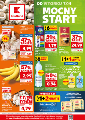 Leták Kaufland Polsko 7.4.-8.4.2026 - Silný start
