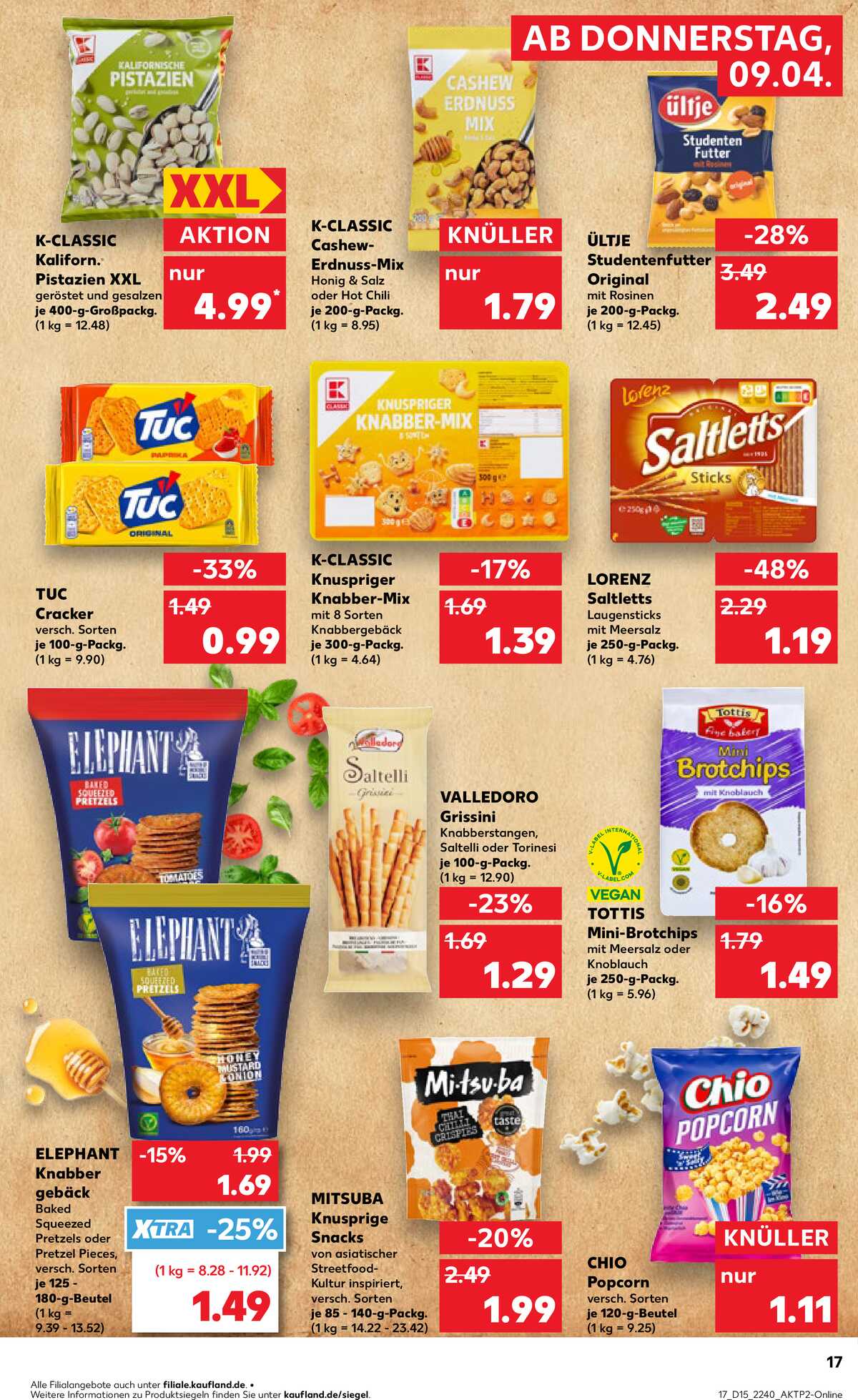 Leták Kaufland Německo 9.4.-15.4.2026 strana 17
