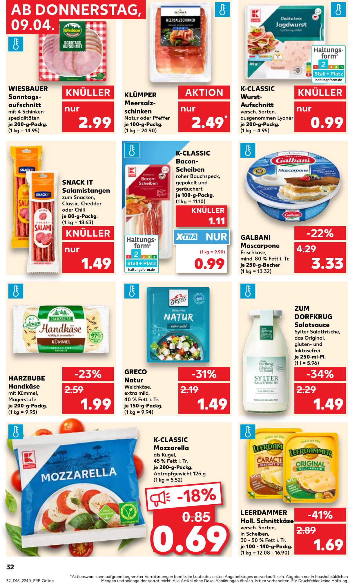 Leták Kaufland Německo 9.4.-15.4.2026 strana 32