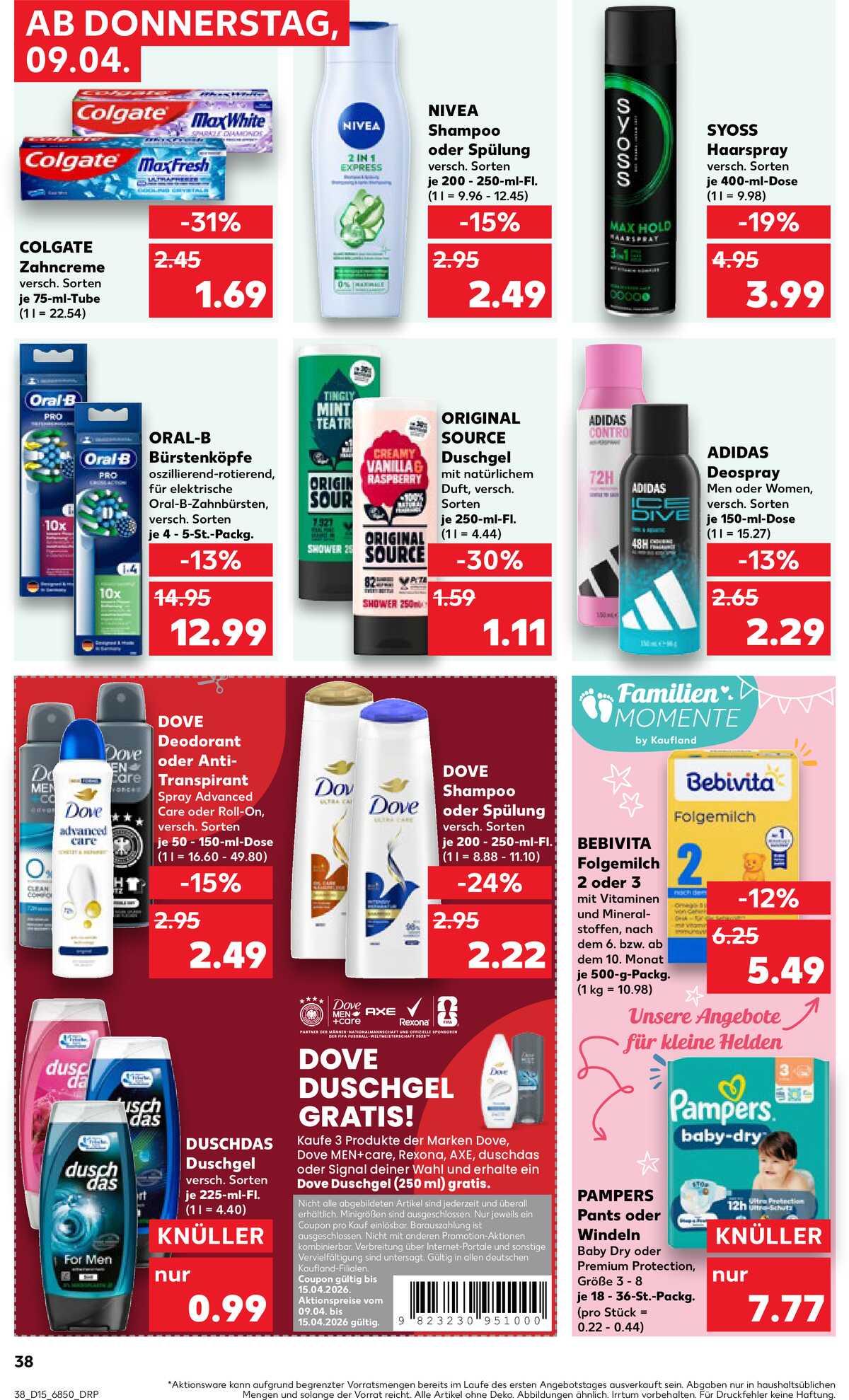 Leták Kaufland Německo 9.4.-15.4.2026 strana 38
