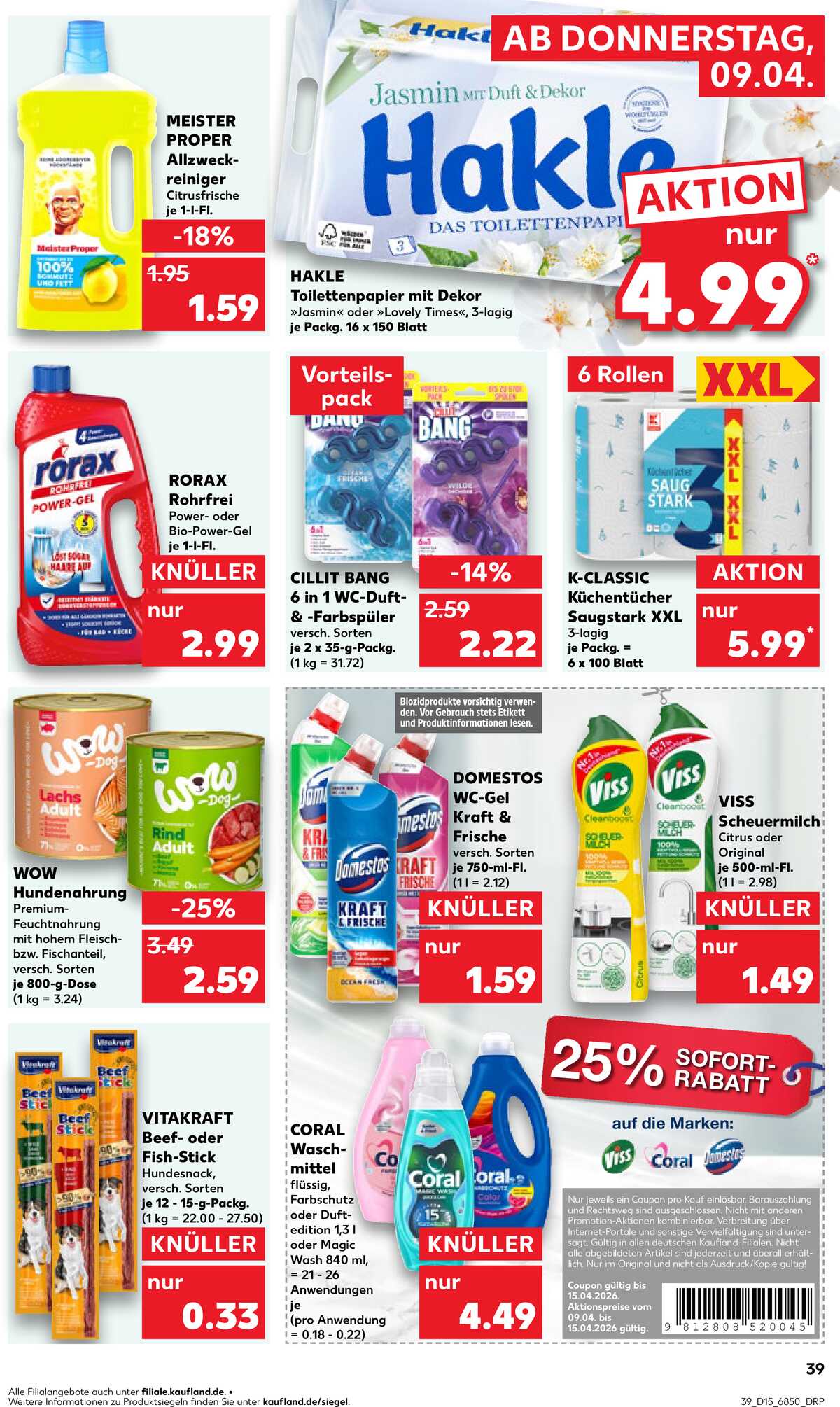 Leták Kaufland Německo 9.4.-15.4.2026 strana 39