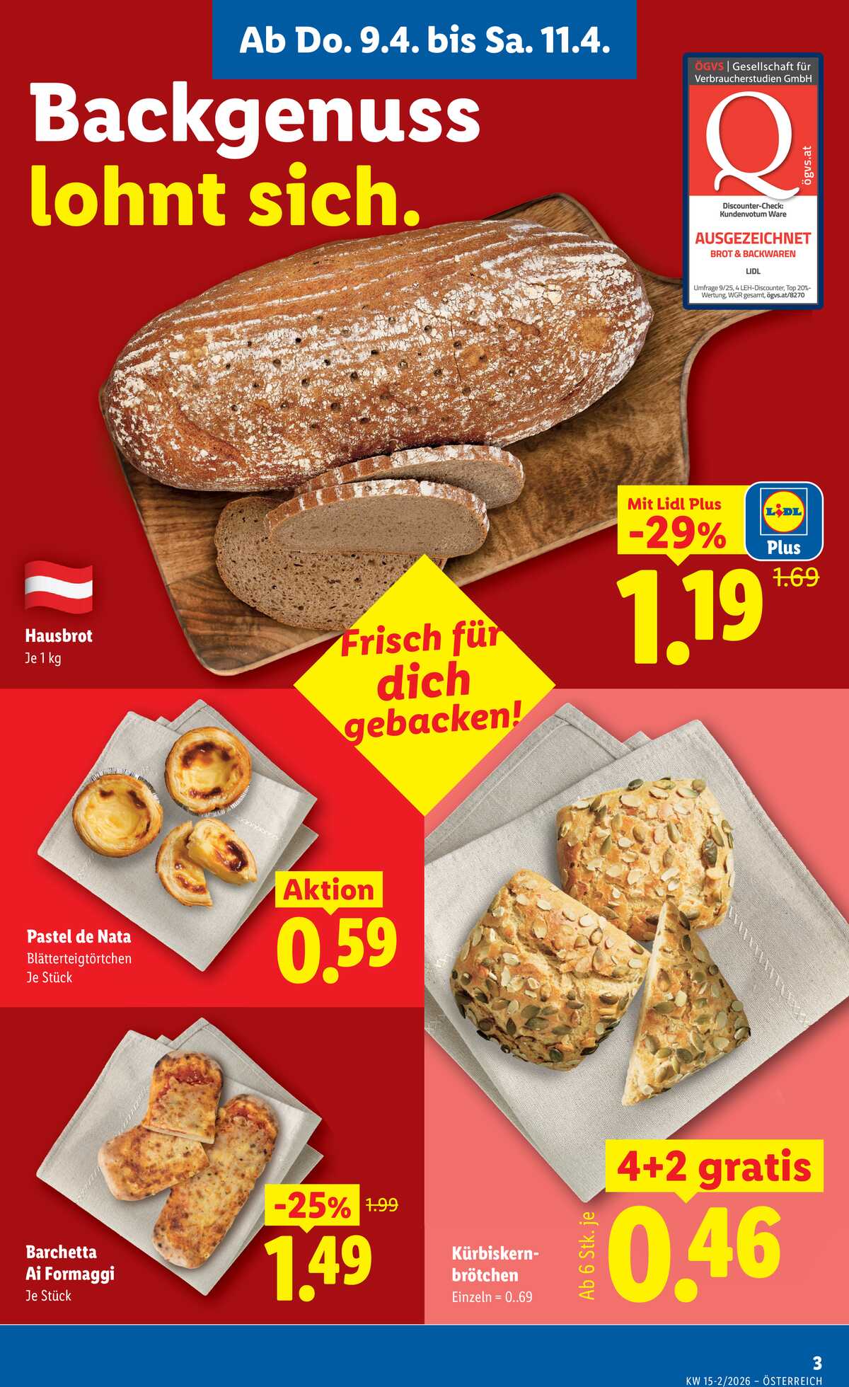 Leták Lidl Rakousko 9.4.-15.4.2026 strana 5