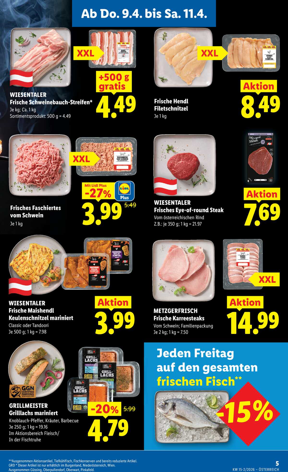Leták Lidl Rakousko 9.4.-15.4.2026 strana 7