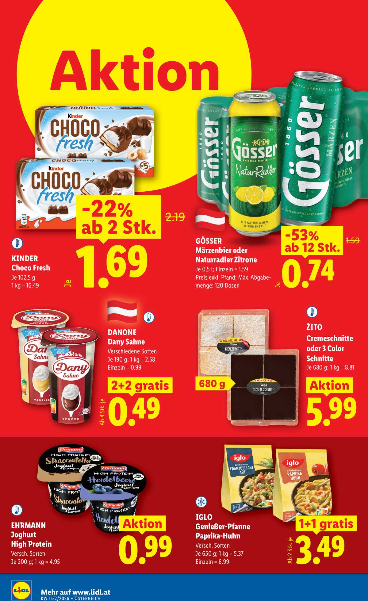 Leták Lidl Rakousko 9.4.-15.4.2026 strana 10