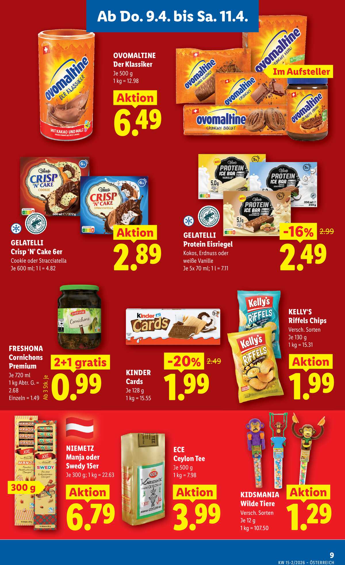 Leták Lidl Rakousko 9.4.-15.4.2026 strana 11