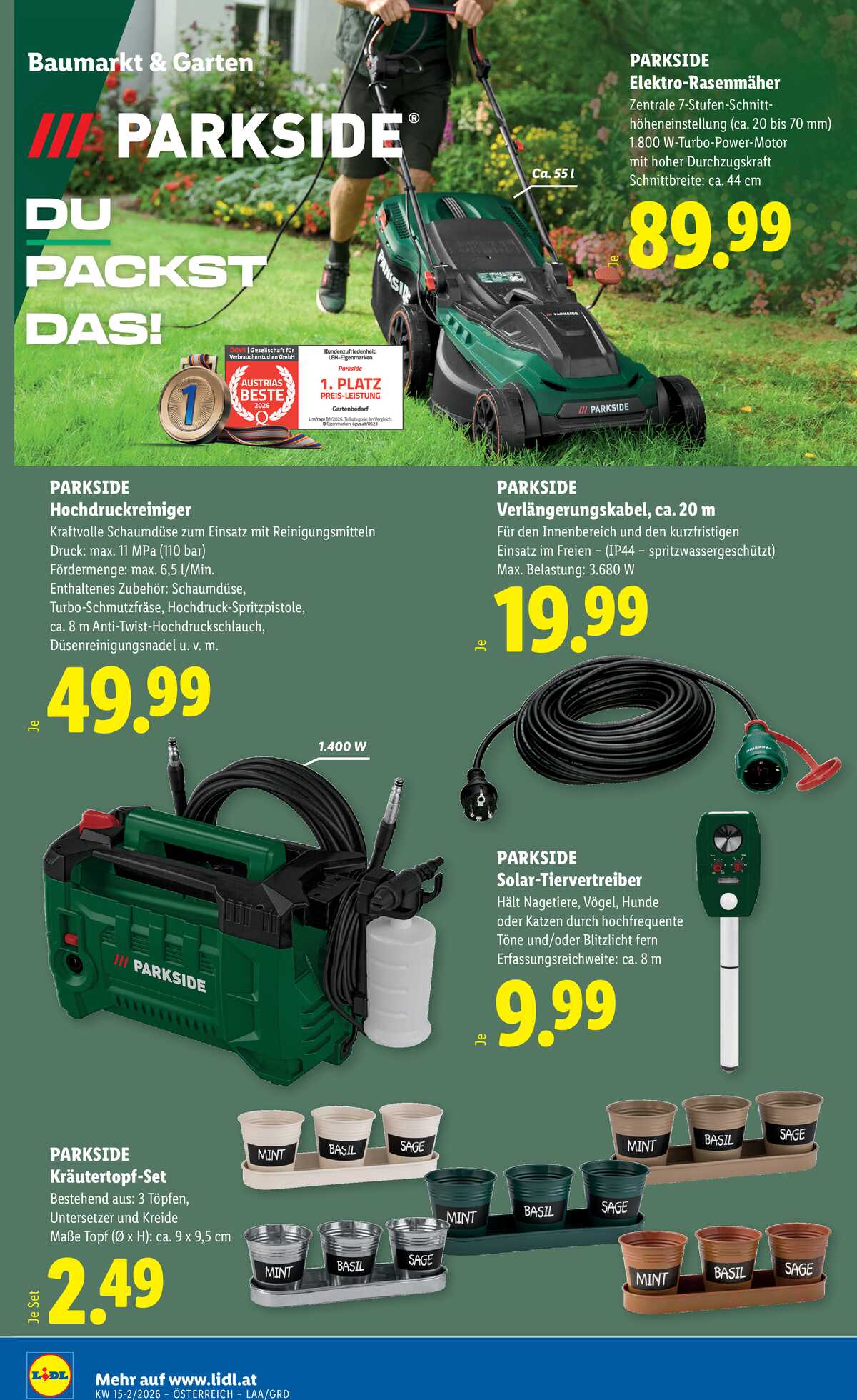 Leták Lidl Rakousko 9.4.-15.4.2026 strana 22