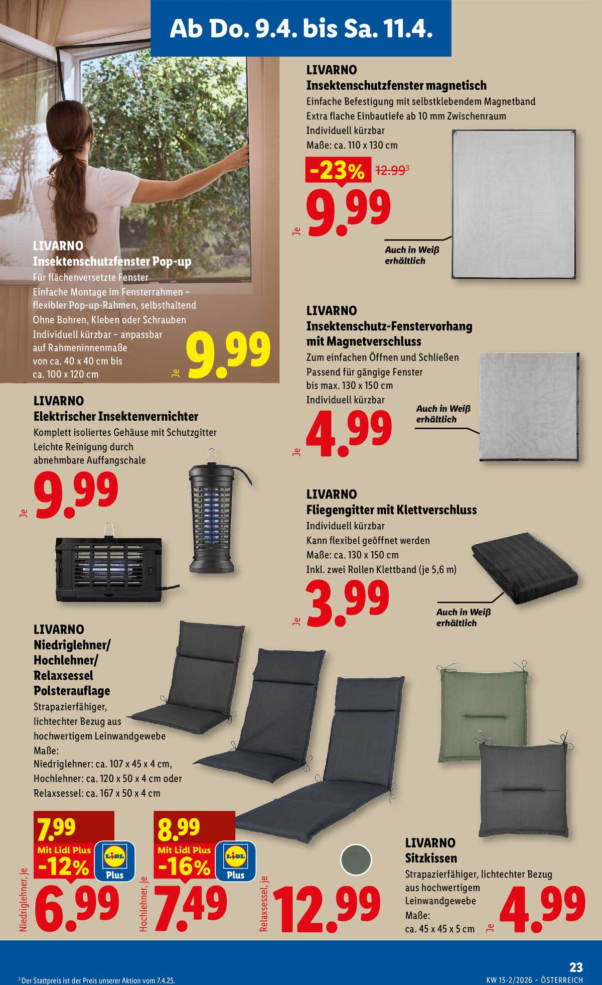 Leták Lidl Rakousko 9.4.-15.4.2026 strana 25