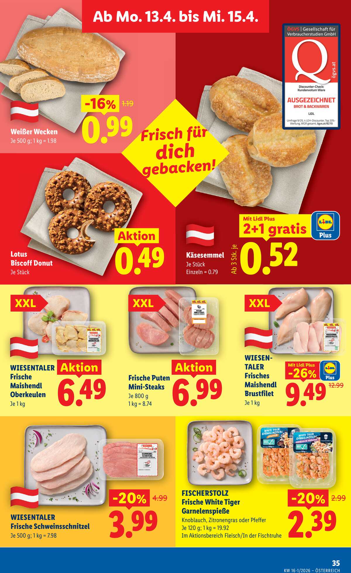 Leták Lidl Rakousko 9.4.-15.4.2026 strana 38
