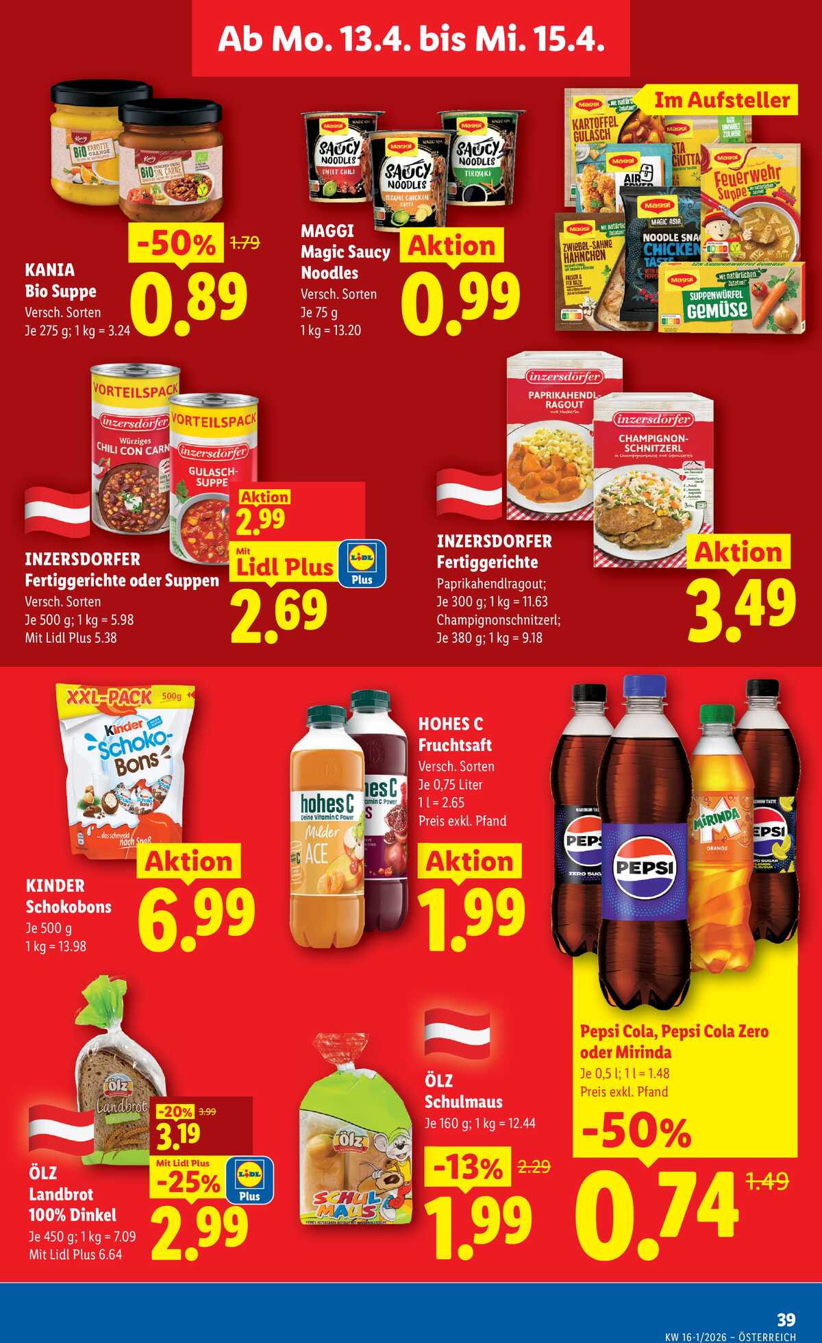 Leták Lidl Rakousko 9.4.-15.4.2026 strana 42