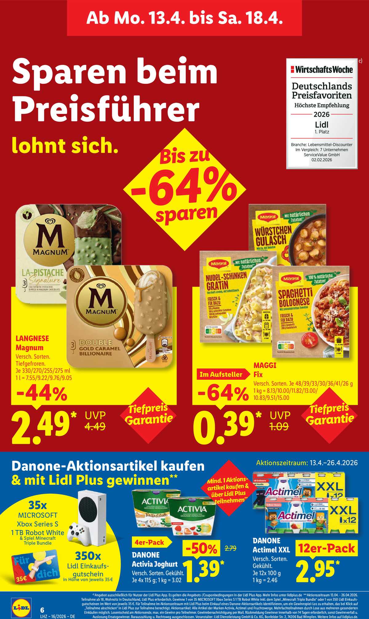 Leták Lidl Německo 13.4.-18.4.2026 strana 12