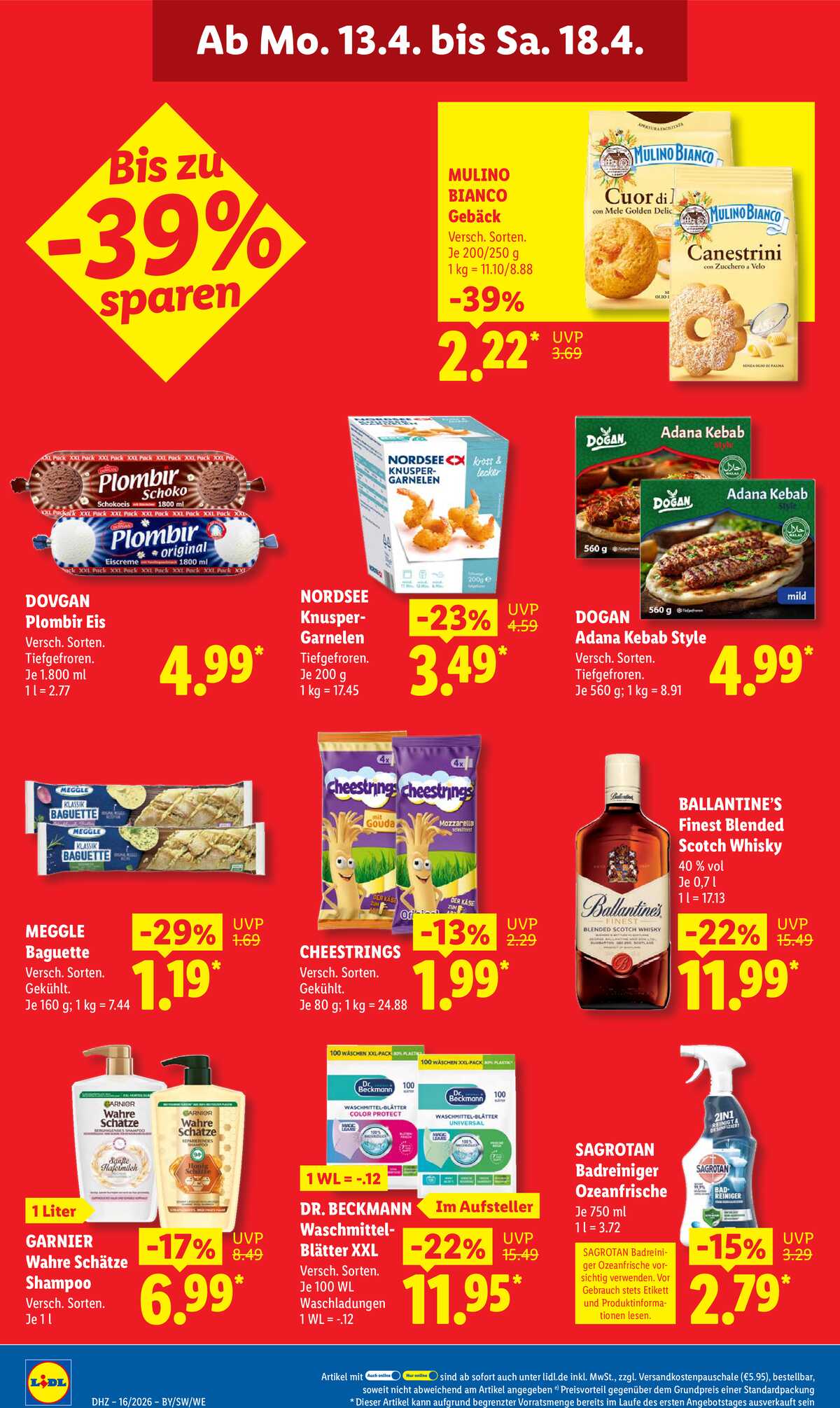 Leták Lidl Německo 13.4.-18.4.2026 strana 16