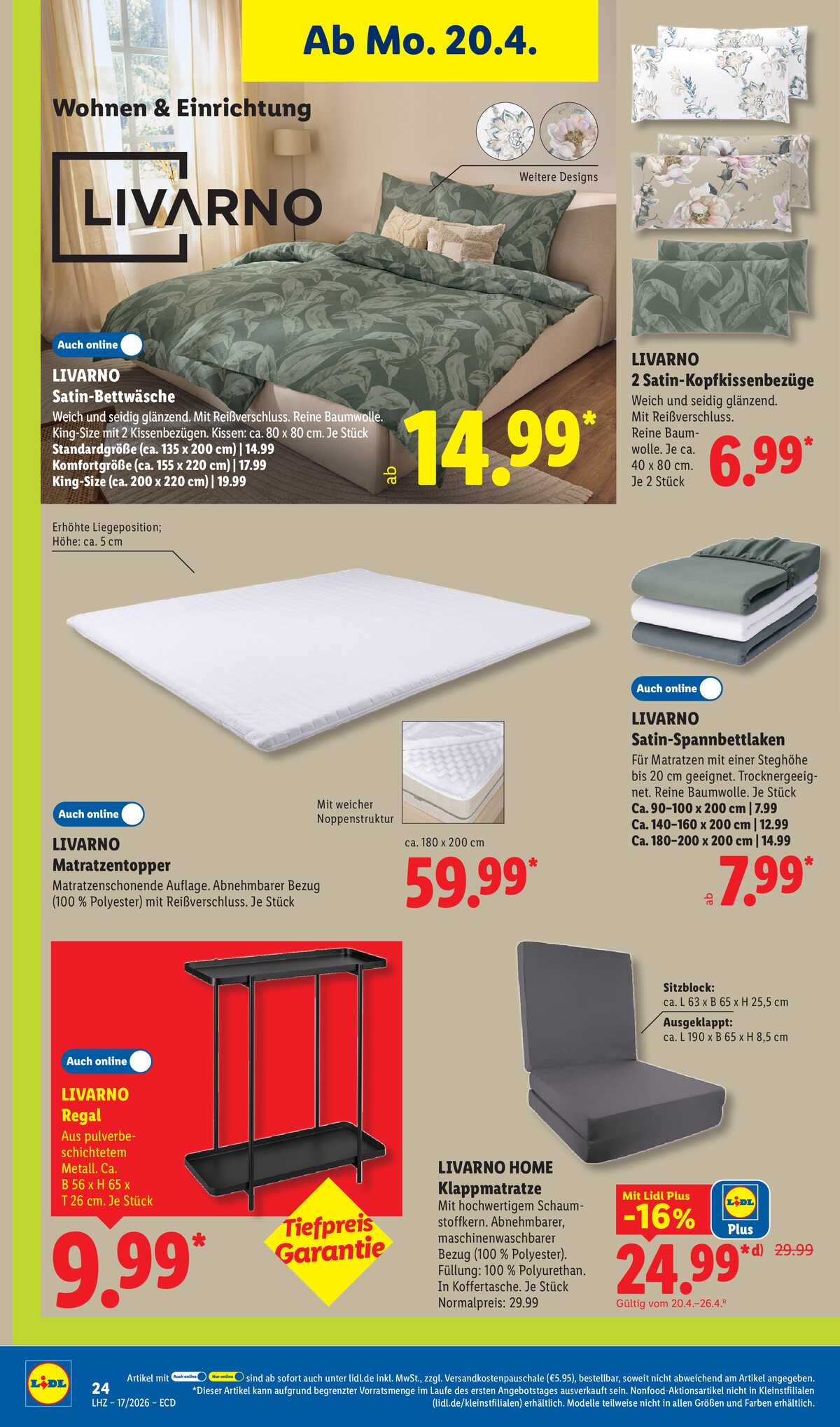 Leták Lidl Německo 20.4.-25.4.2026 strana 12