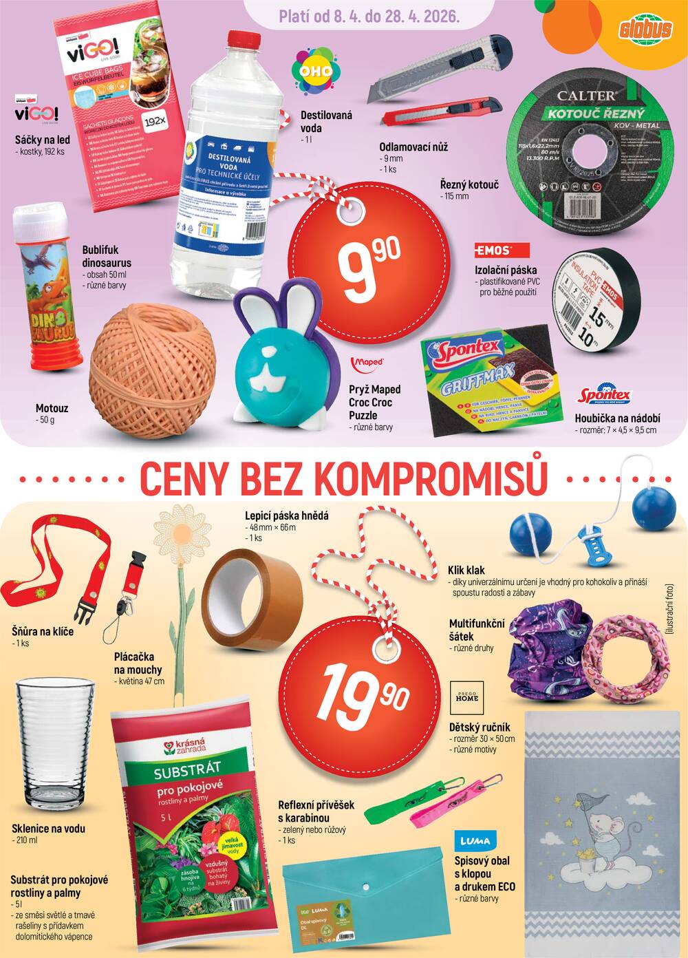 Akční leták Globus 8.4. - 14.4.2026 - Globus Praha - Zličín