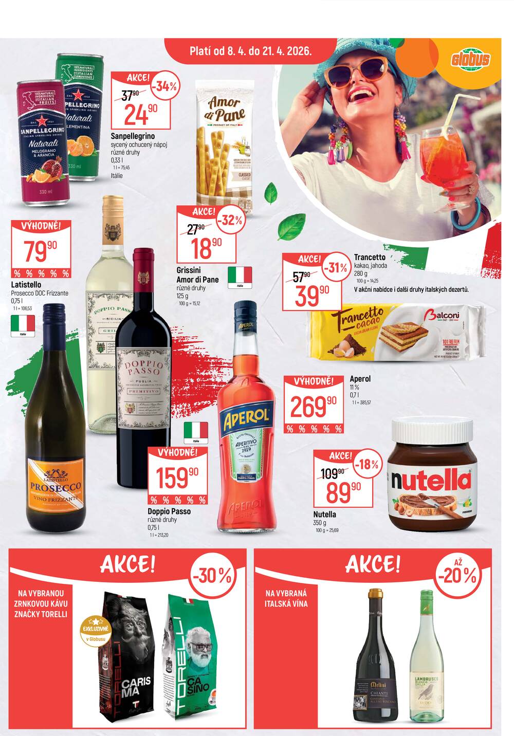 Akční leták Globus 8.4. - 21.4.2026 - Globus Chomutov